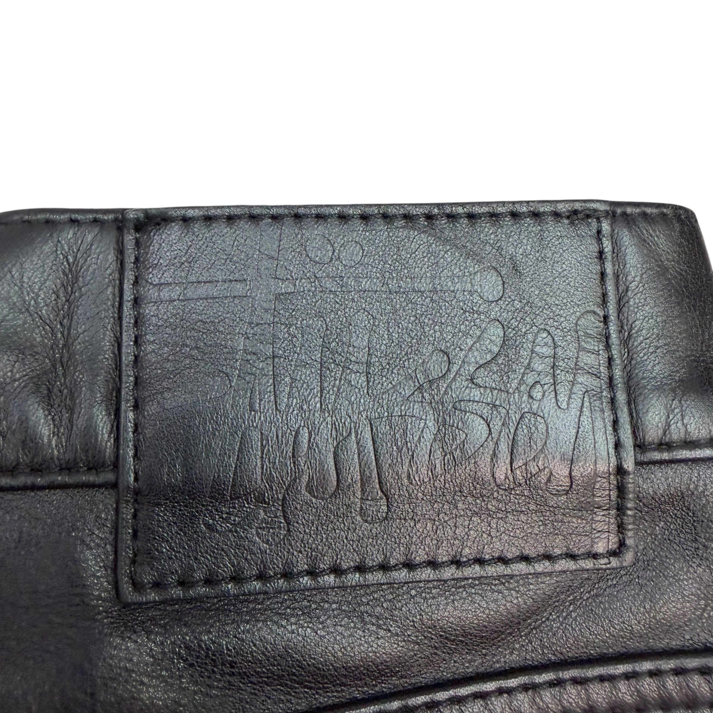 Stussy Big Ol’ Leather Shorts Black