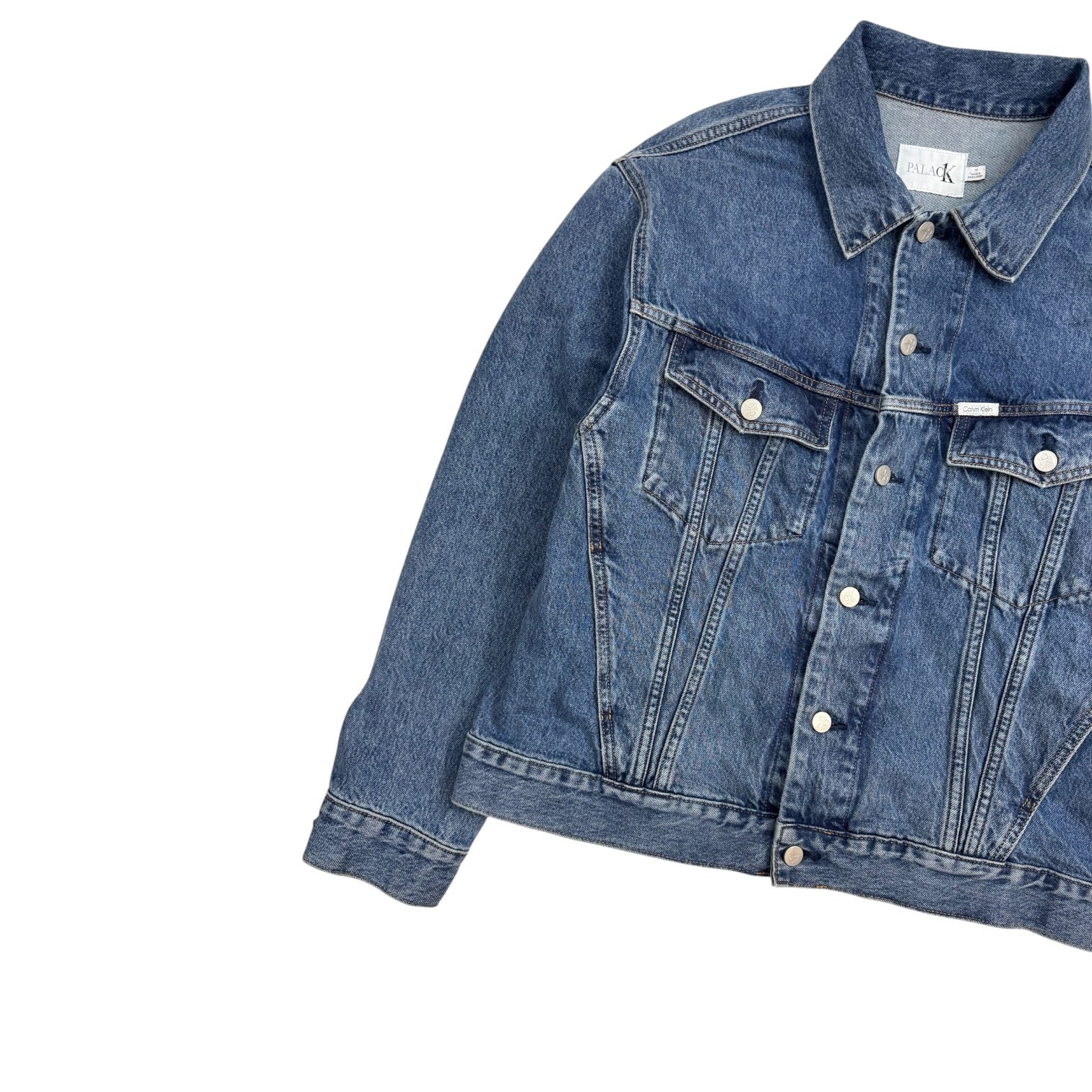 Palace x Calvin Klein Relaxed Trucker Denim Jacket Blue