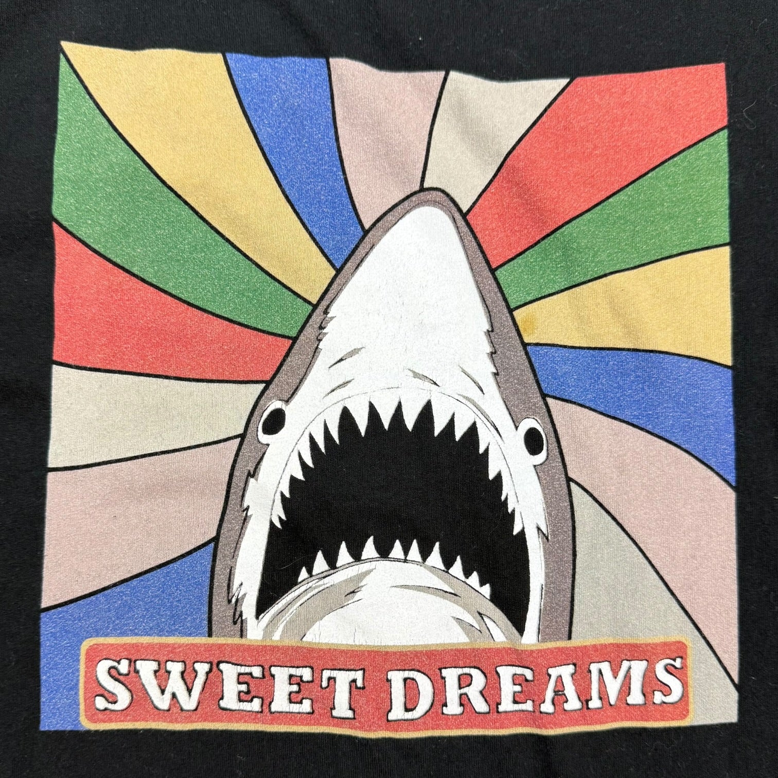 Saint Laurent Sweet Dreams Shark Tee Black