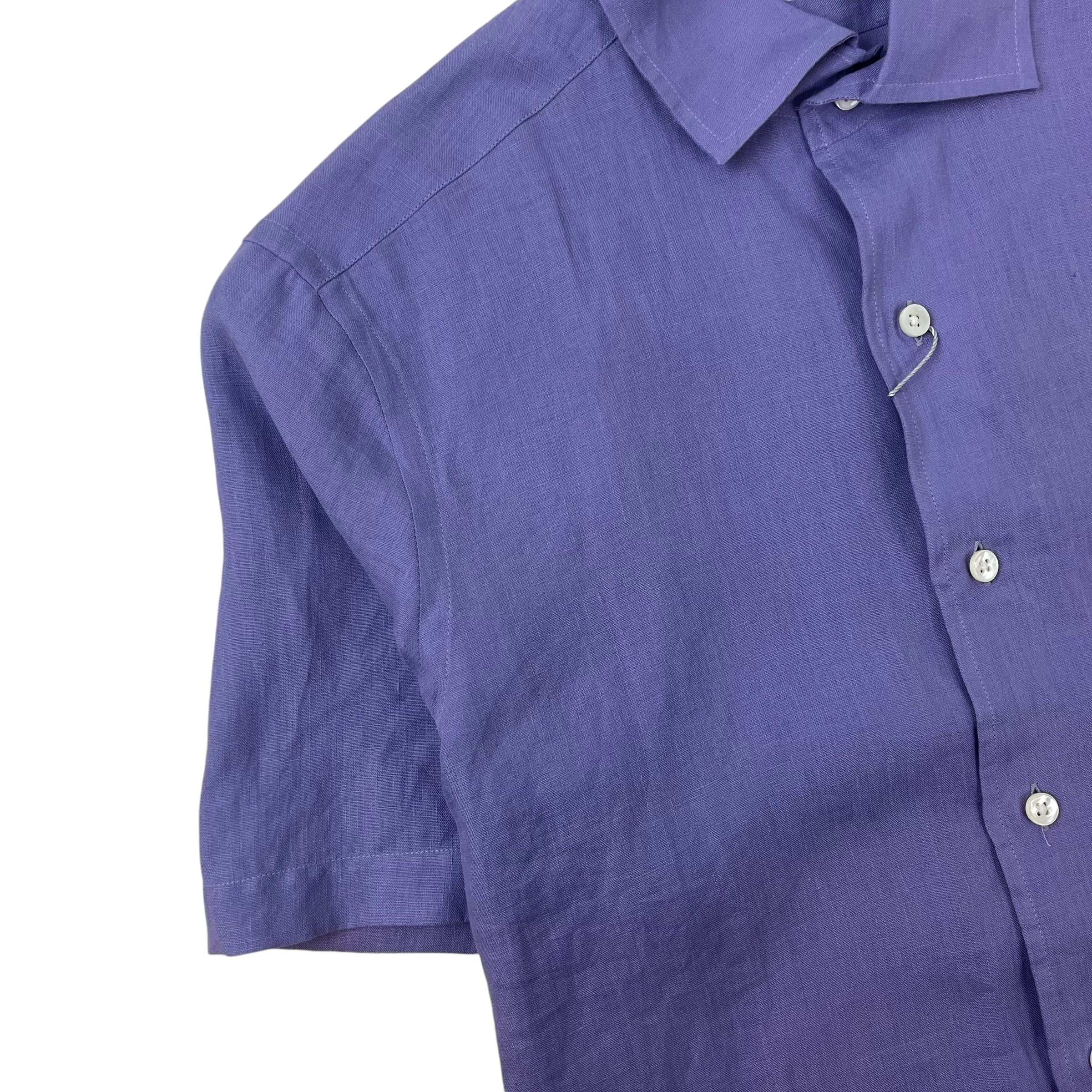 Vintage Ralph Lauren Purple Label Linen Button-Up T-Shirt