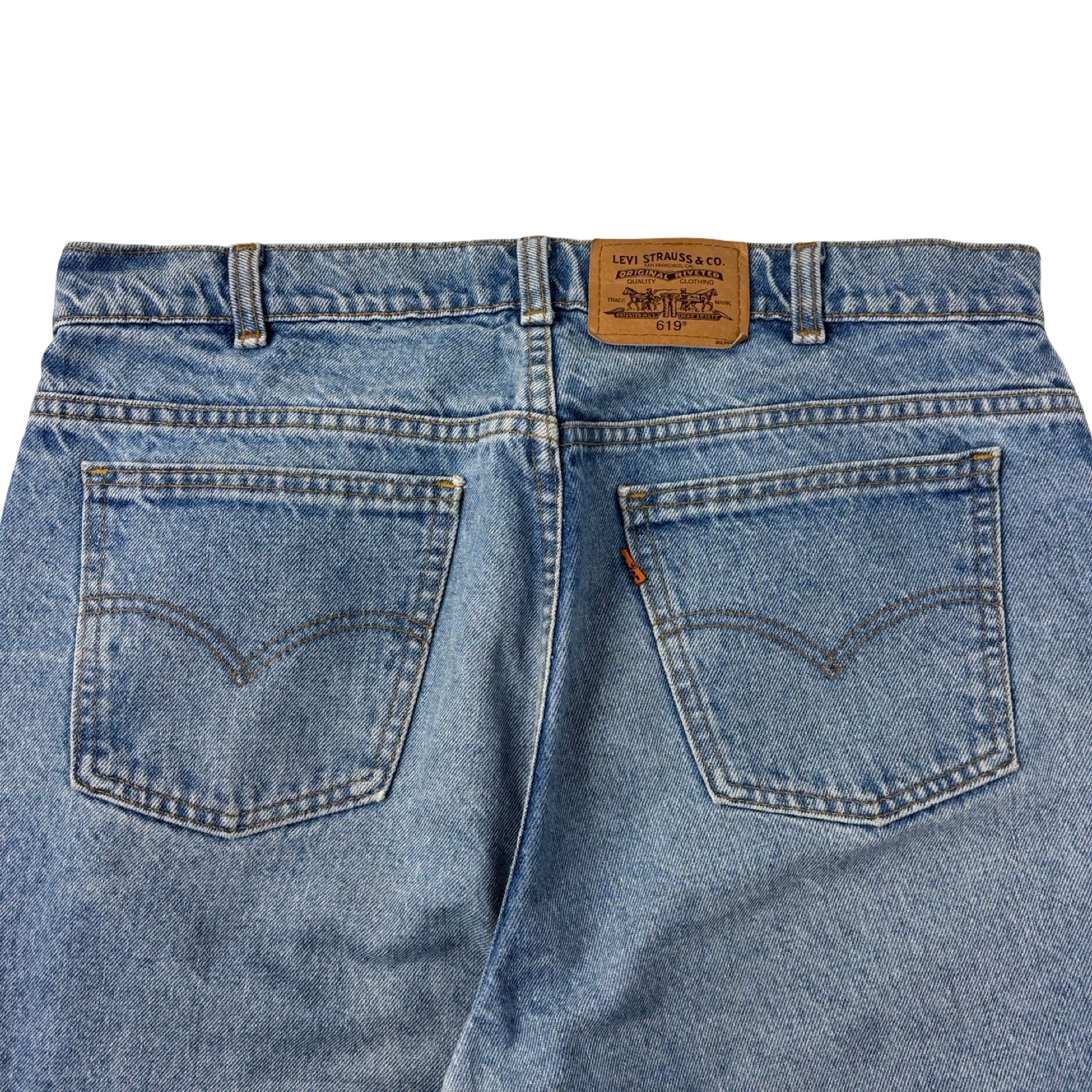 Vintage Levi’s 619 Orange Tab Light Wash Jeans