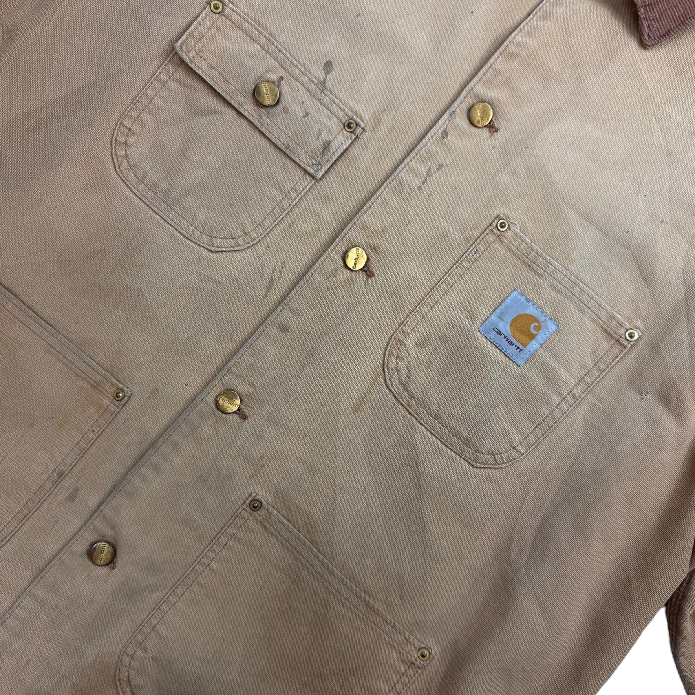 Vintage Carhartt Michigan Chore Coat  Tan