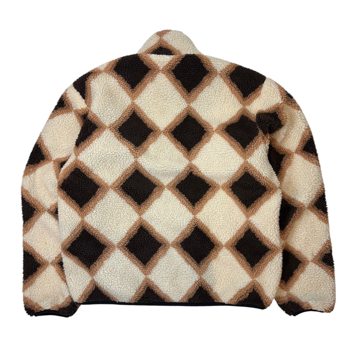 Stussy Sherpa Reversible Diamond Jacket Tan