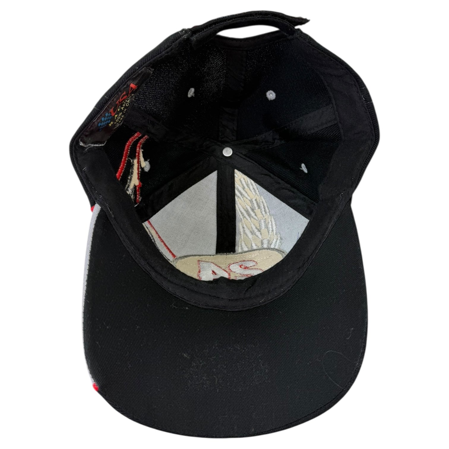 Vintage “24” USA Racing StrapBack Hat Black