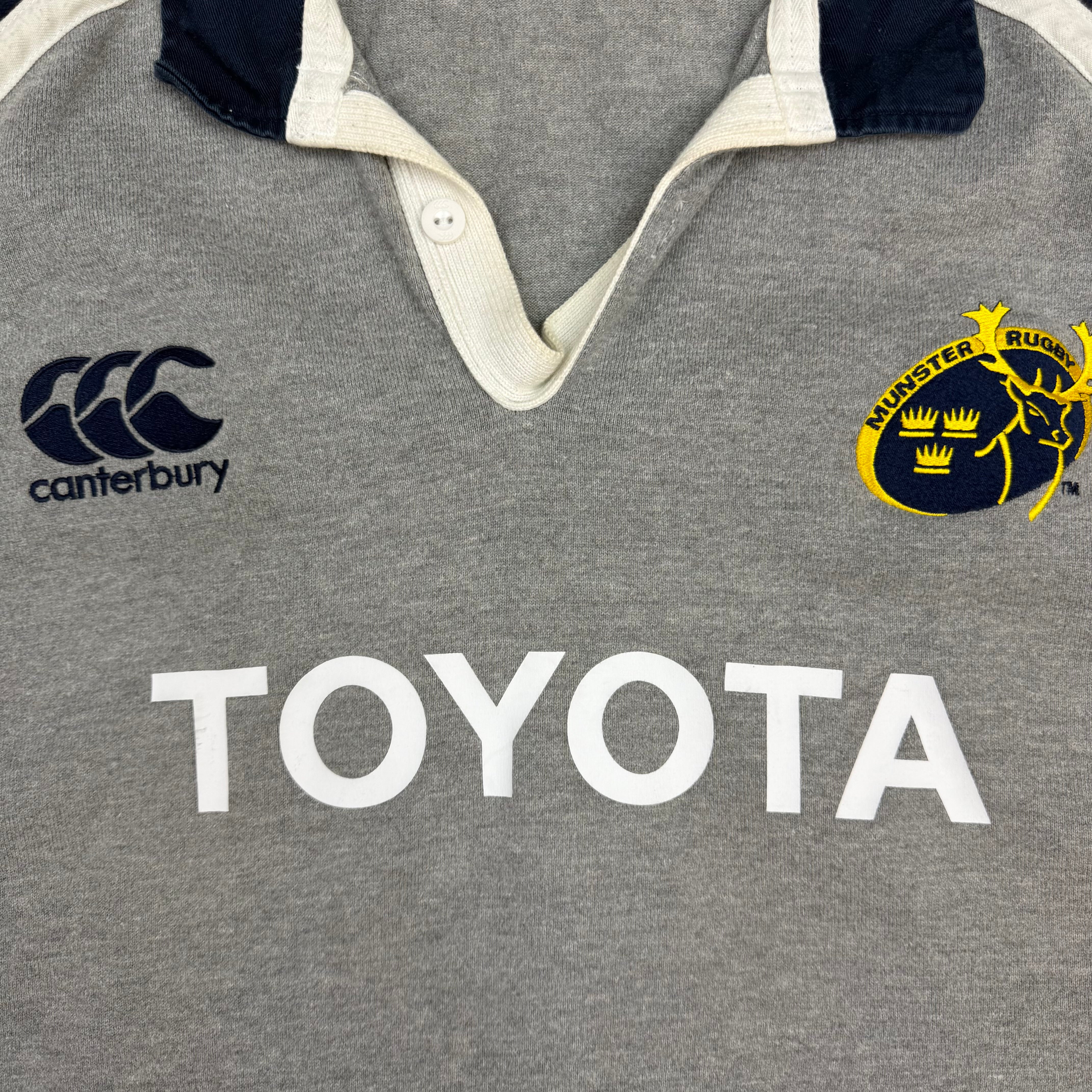 2006-07 Canterbury Munster Away Rugby Jersey Grey