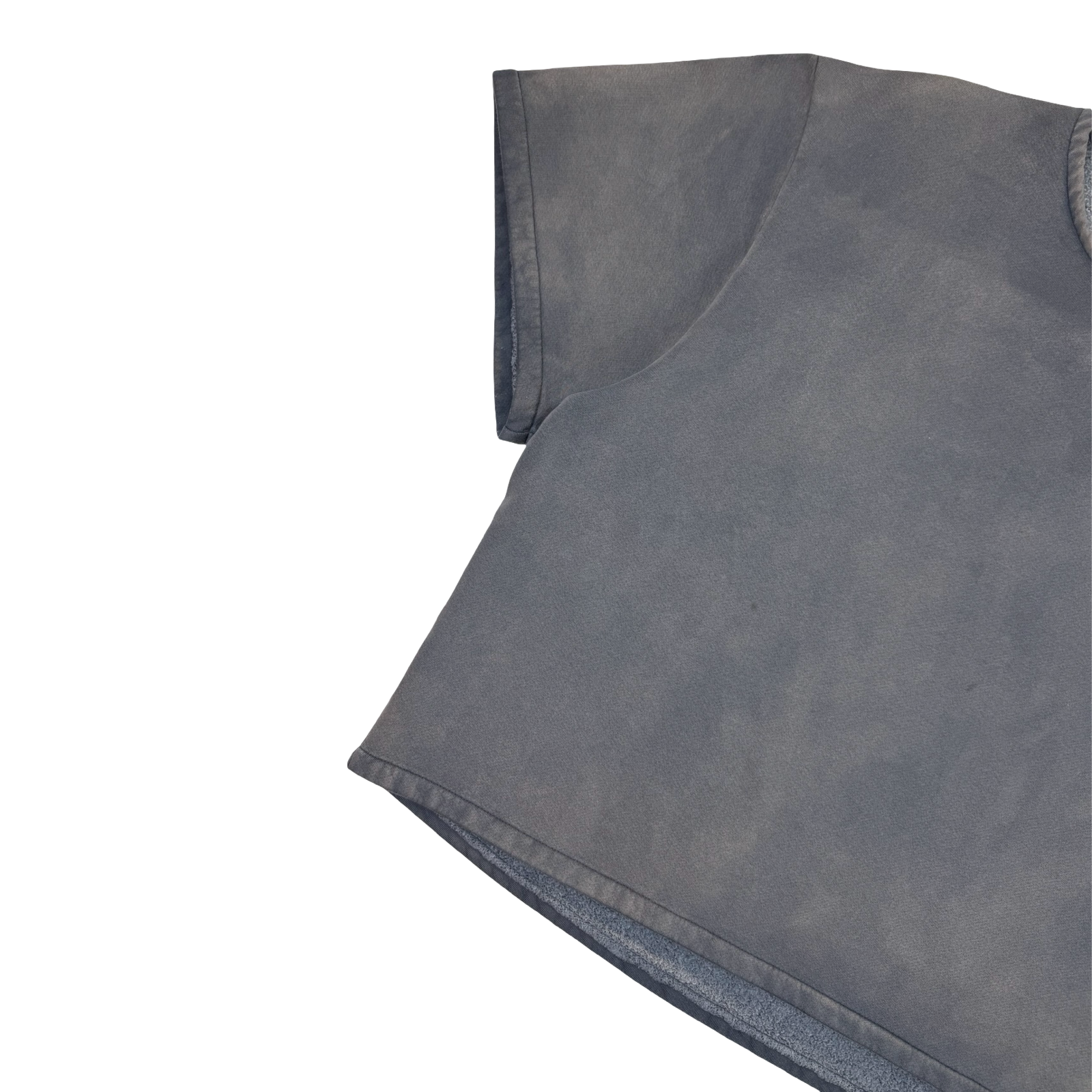 Yeezy Gap Engineered by Balenciaga Fleece Yoke T-Shirt Washed Black