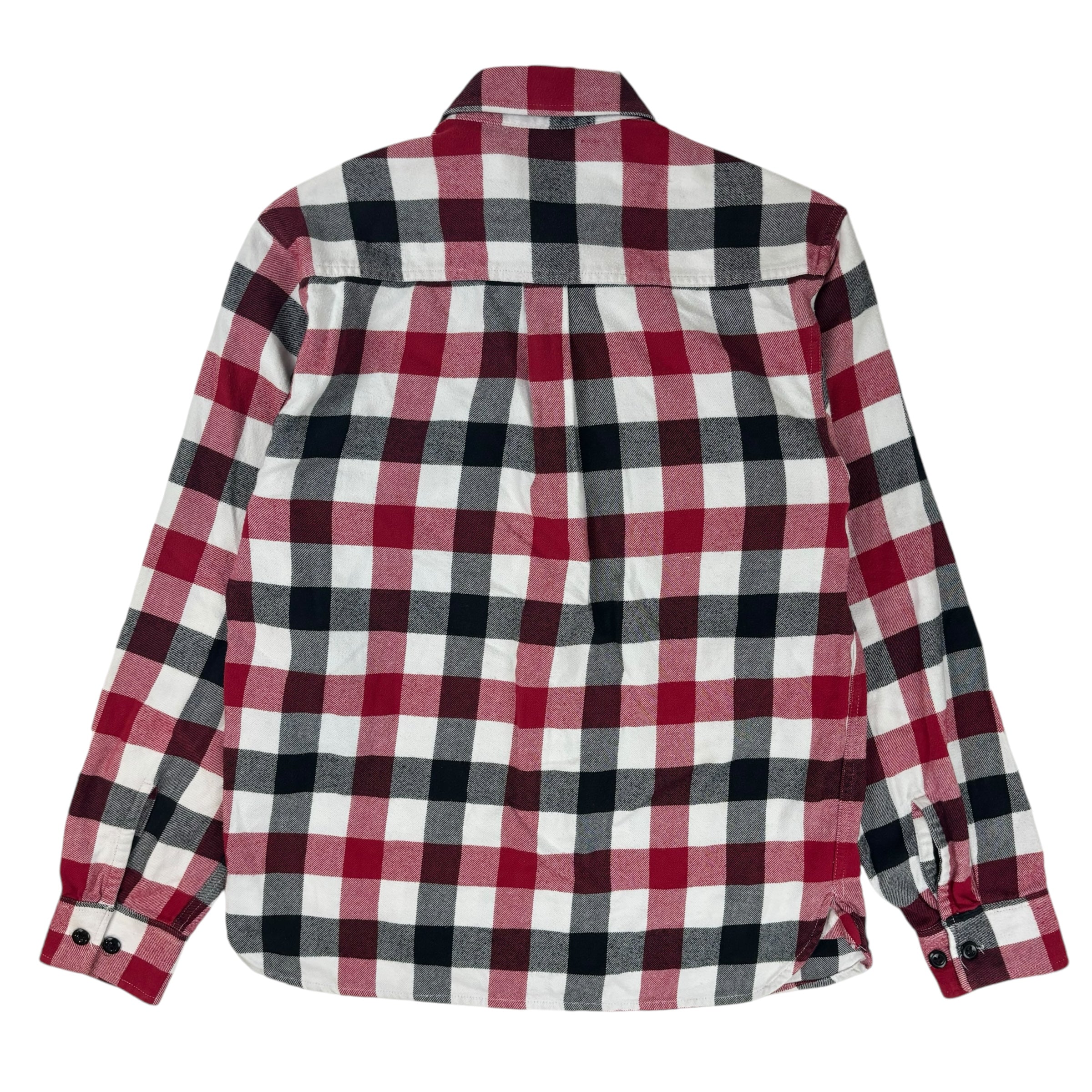 Stüssy Printed Plaid Button-Up Shirt Red