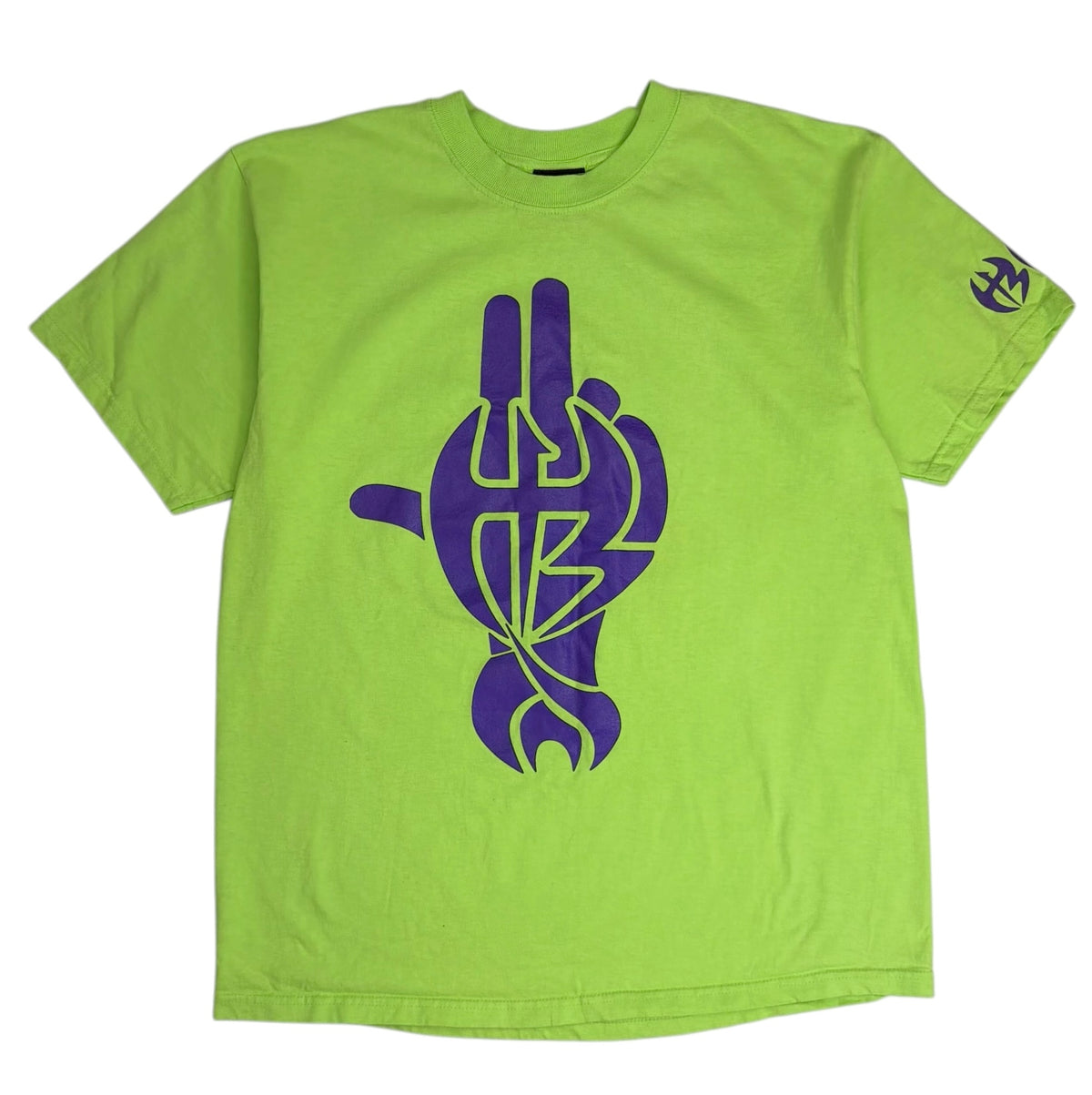 Vintage 2001 WWF Jeff Hardy Twist of Fate Hardy Boyz Tee Green