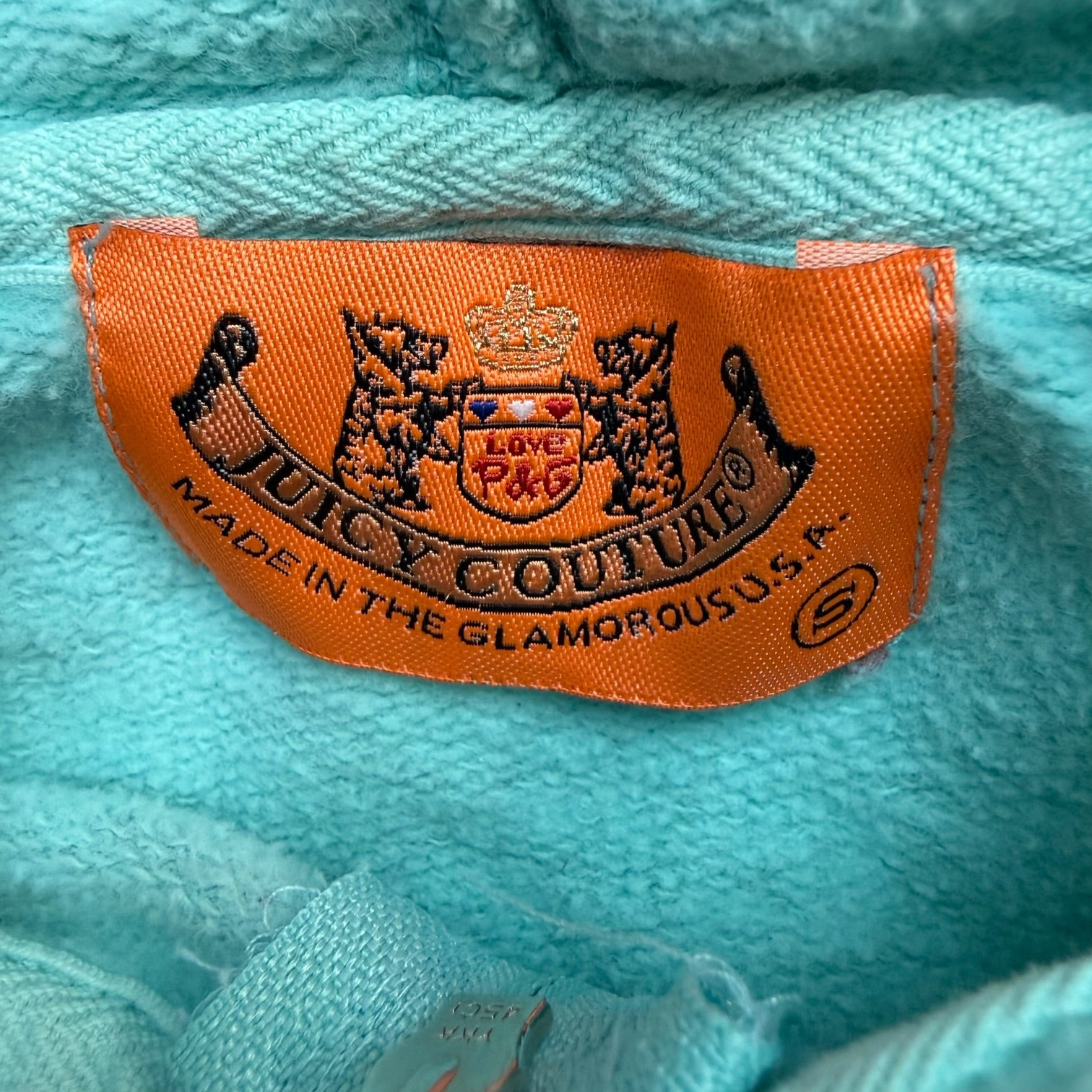 (W) Vintage Juicy Couture Yacht Club Zip Up Hoodie Blue