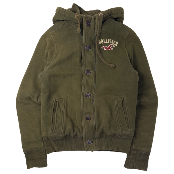 Vintage Y2K Hollister Insulated Hoodie Olive