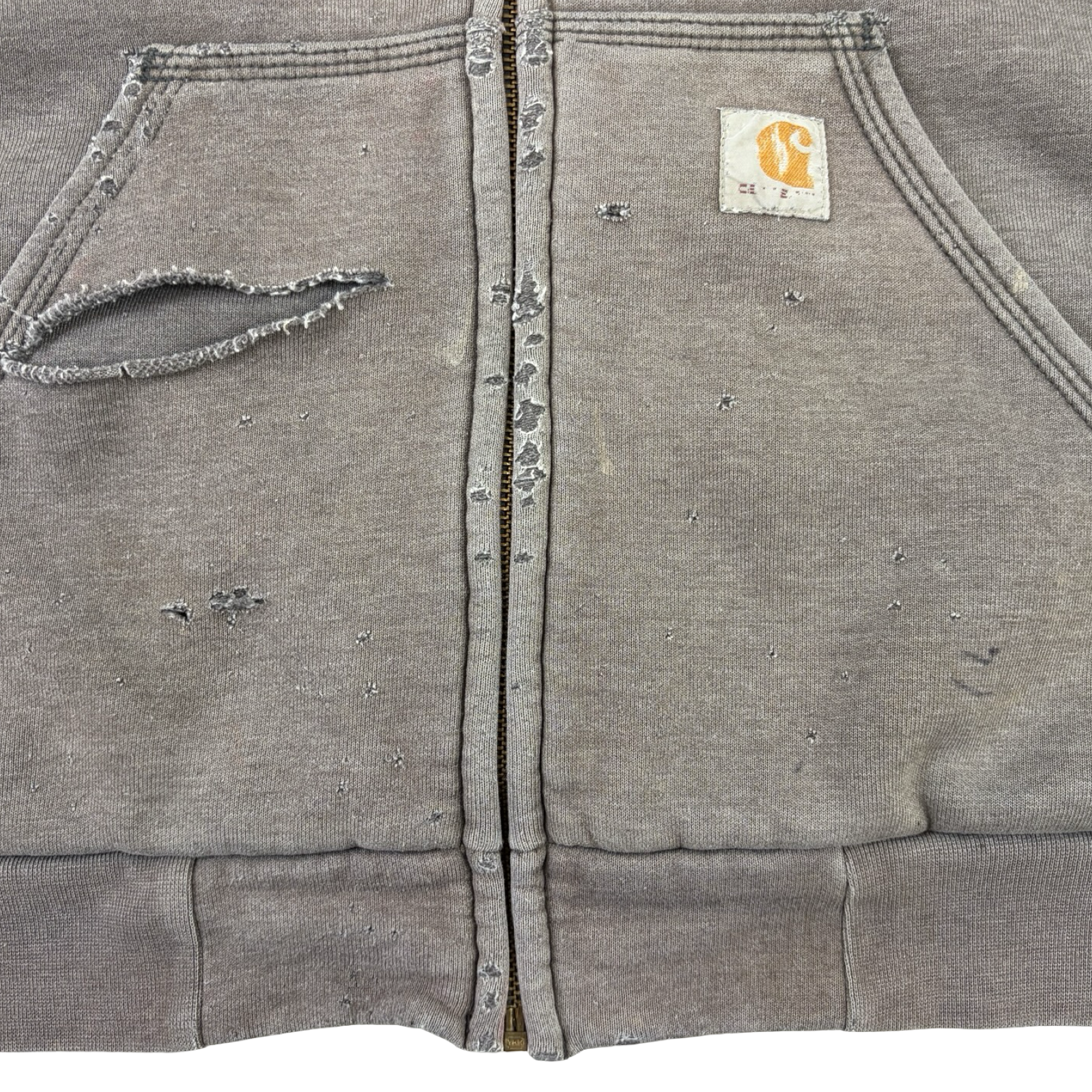 Carhartt Full Zip Thermal Lined Hoodie Grey