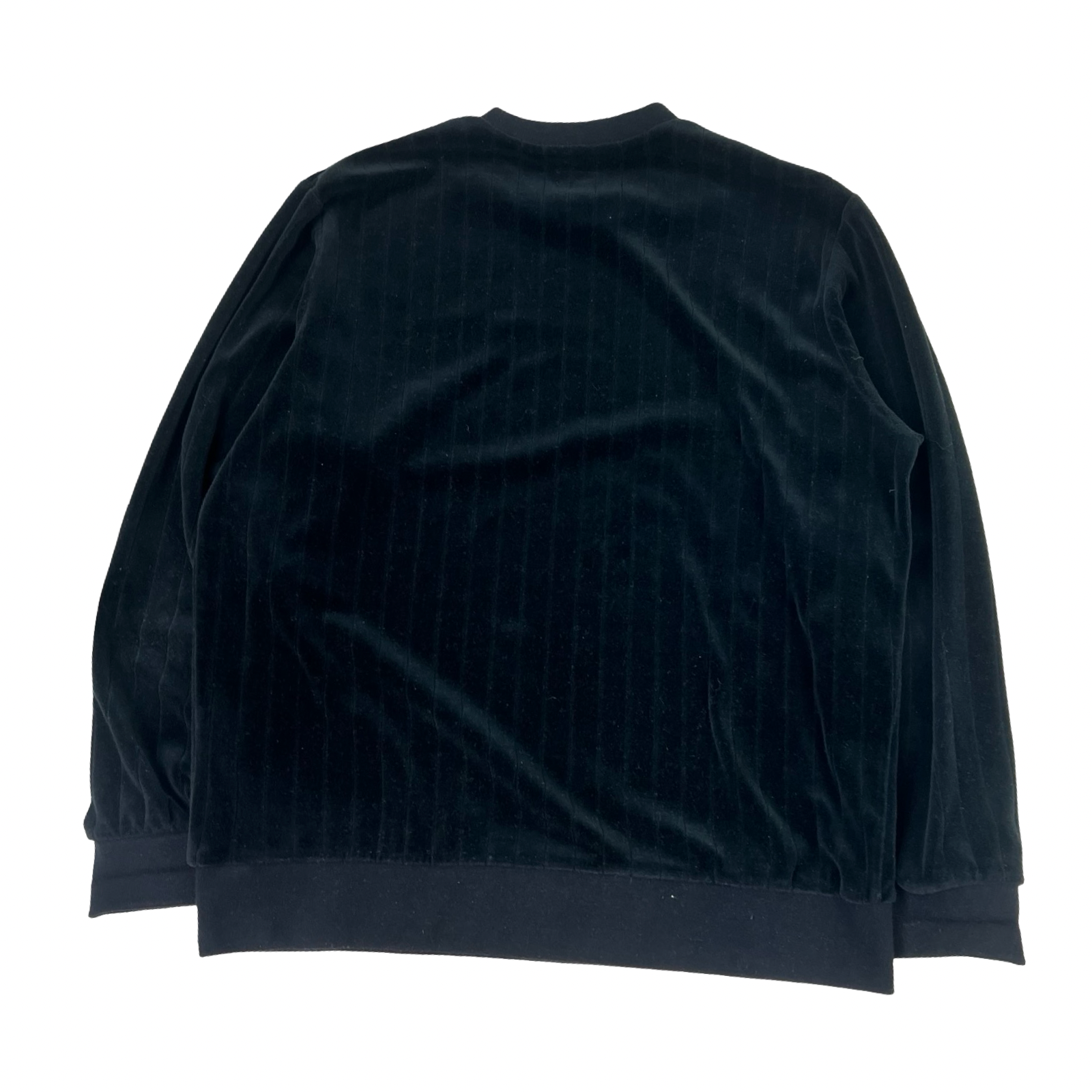 Supreme Ribbed Velour Crewneck Black