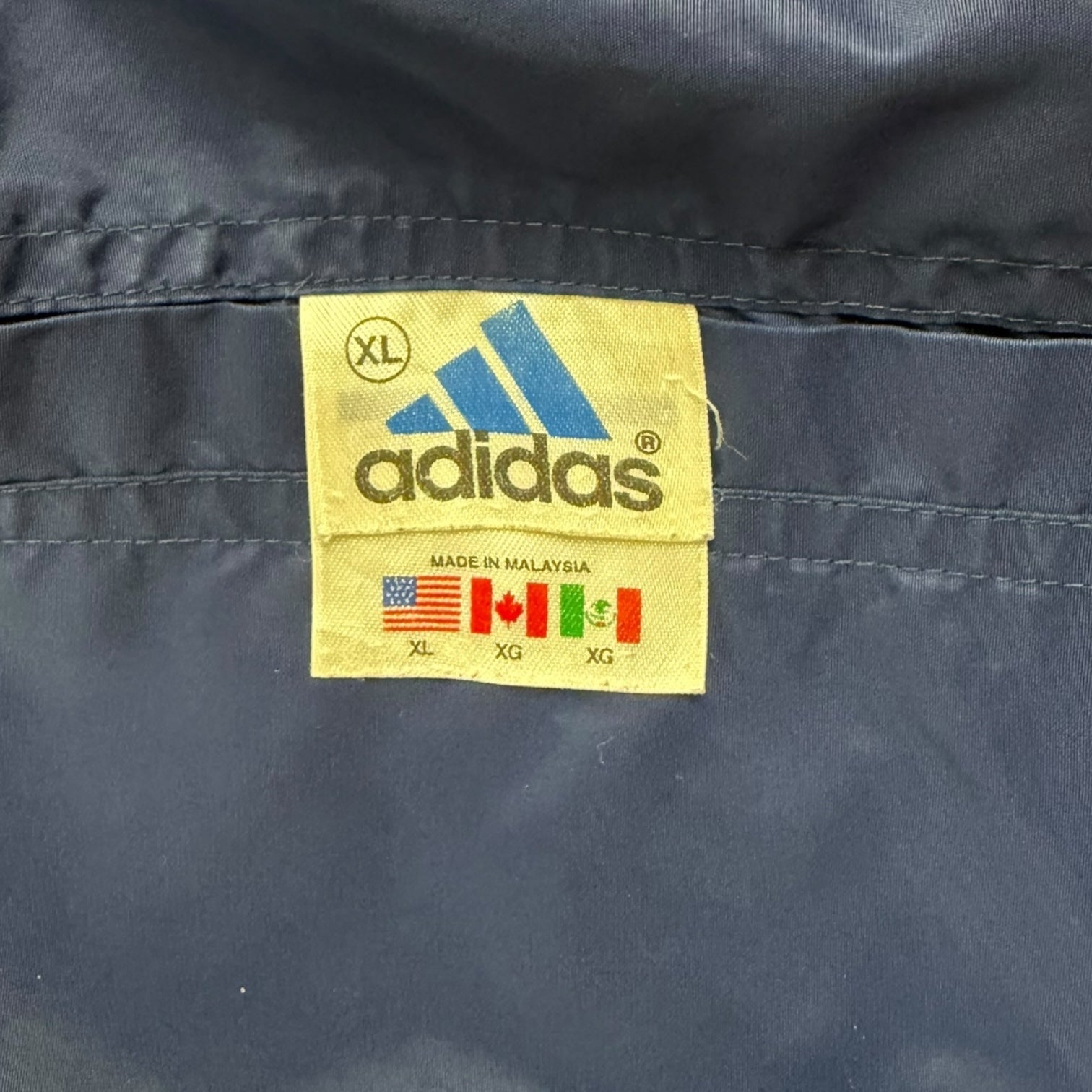 Vintage Reversible Adidas Navy Windbreaker Navy