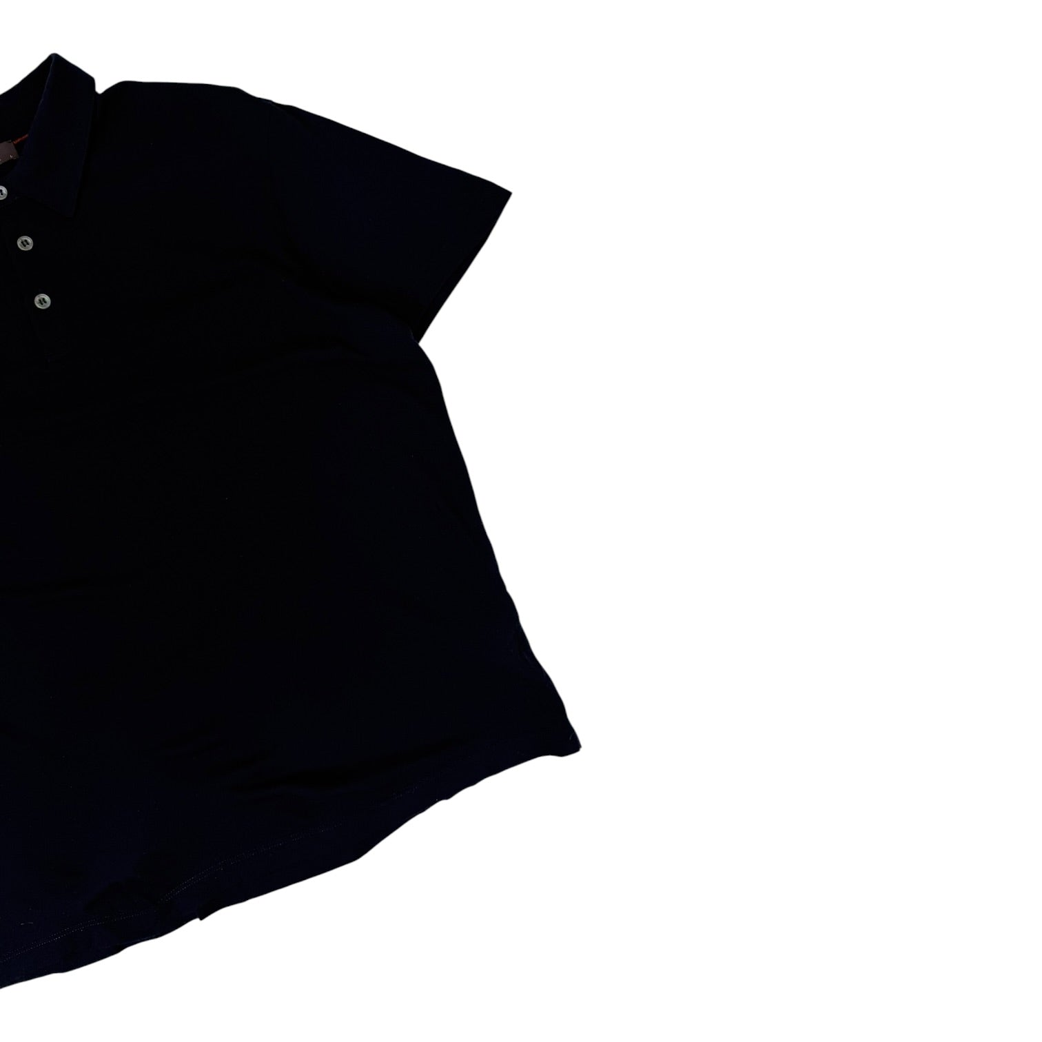 Loro Piana Cashmere Silk Polo Shirt Navy