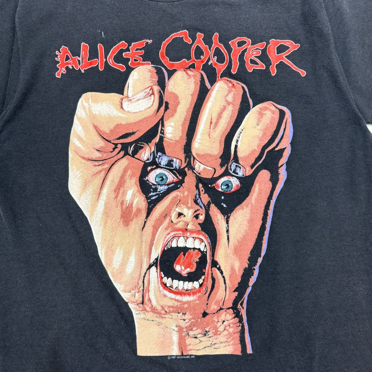 1987 Alice Cooper ‘Raise Your Fist And Yell’ Tour Tee Black
