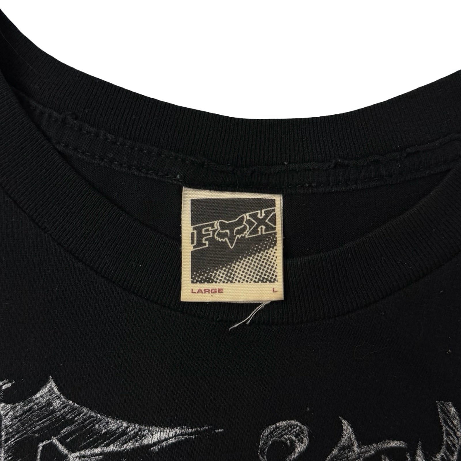 Vintage Y2K Fox Racing ‘Ride Fast As Fox’ T-Shirt Faded Black