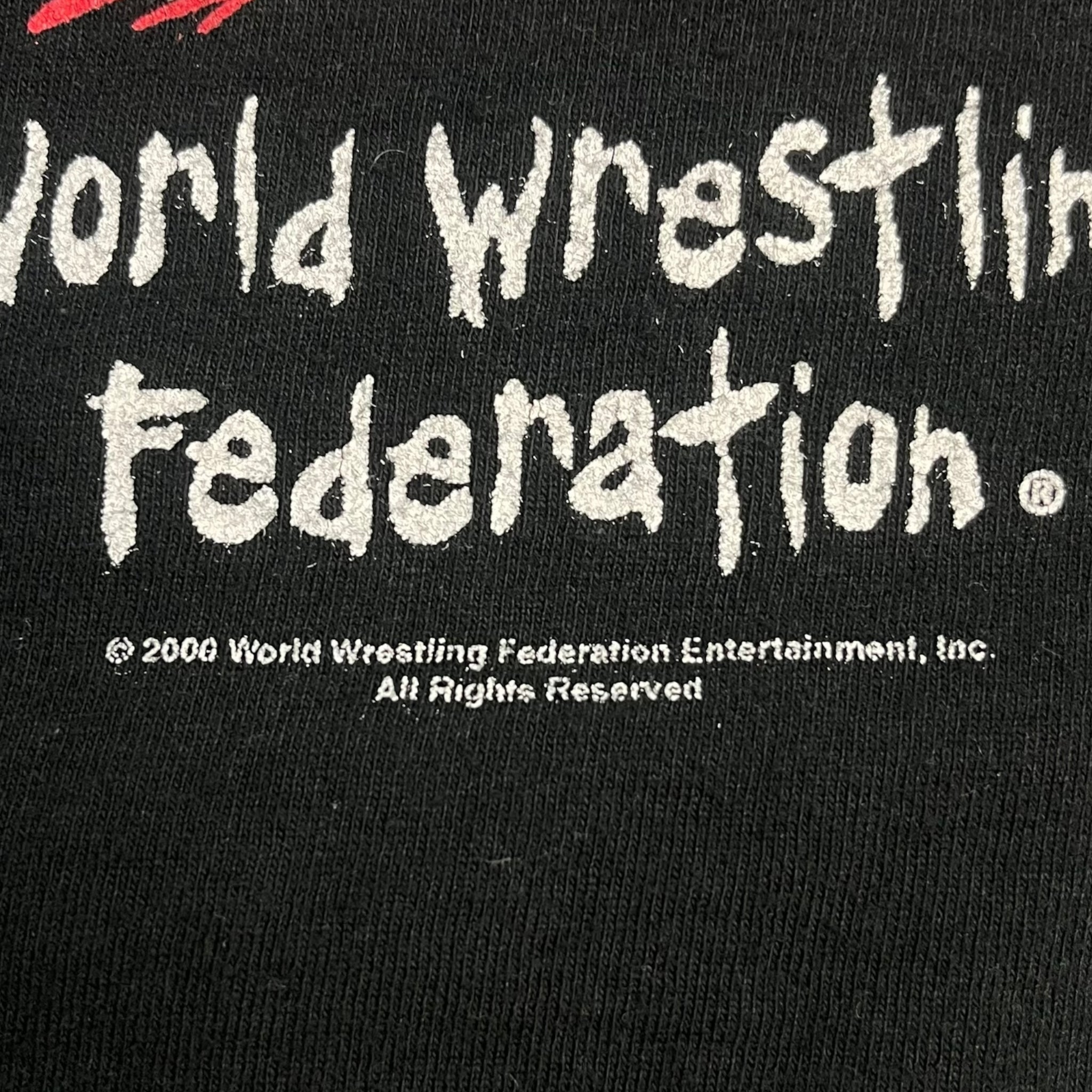 2000 WWF Y2J Steve Austin, The Rock, Chris Jericho T-Shirt Black