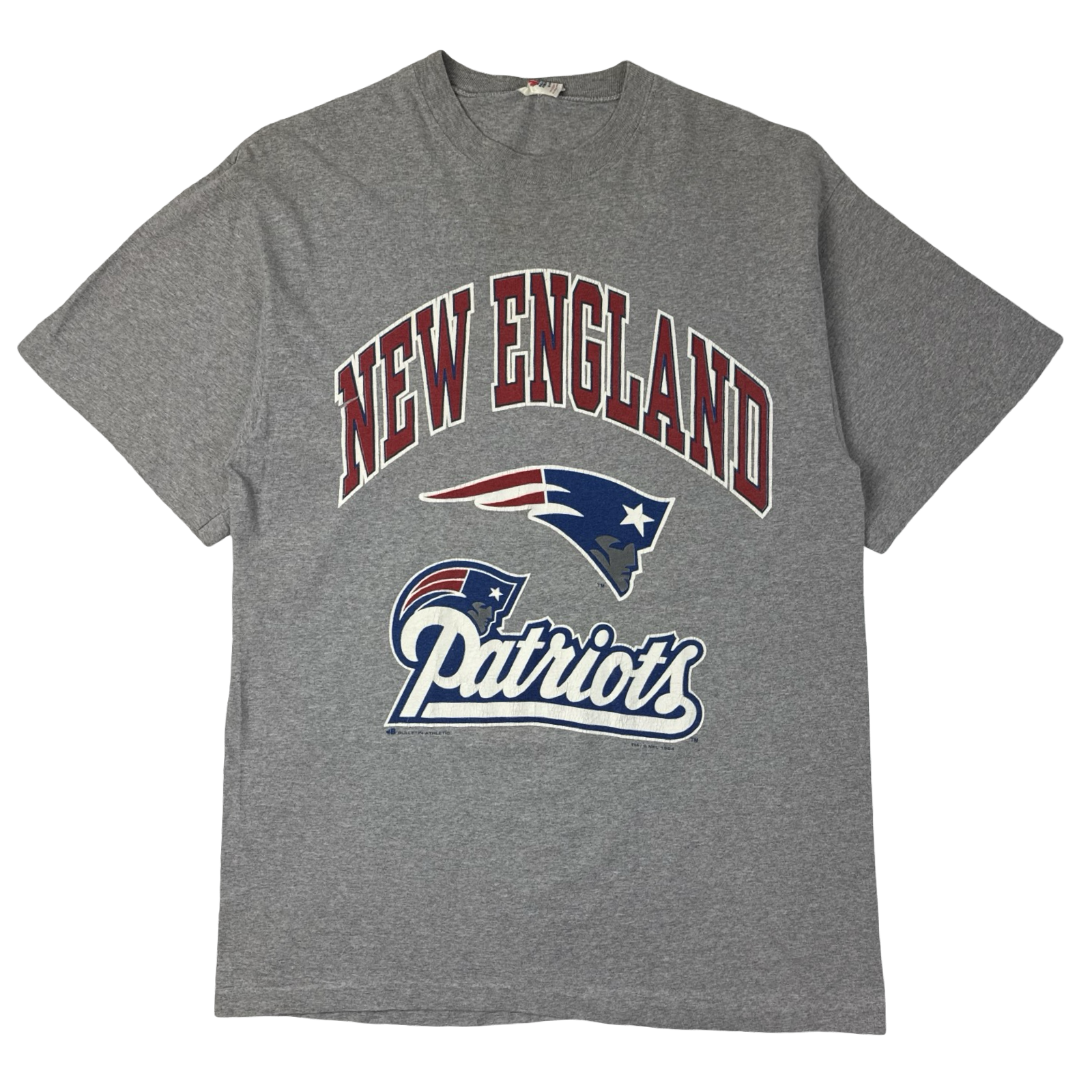 1994 New England Patriots Arch Spellout NFL T-Shirt
