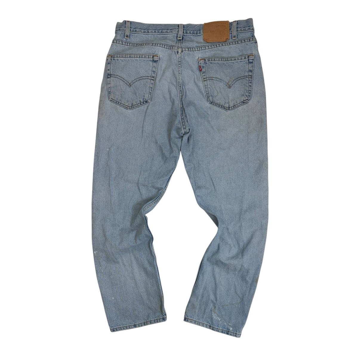 Vintage Levi 505 Thrashed Denim Jeans Light Wash