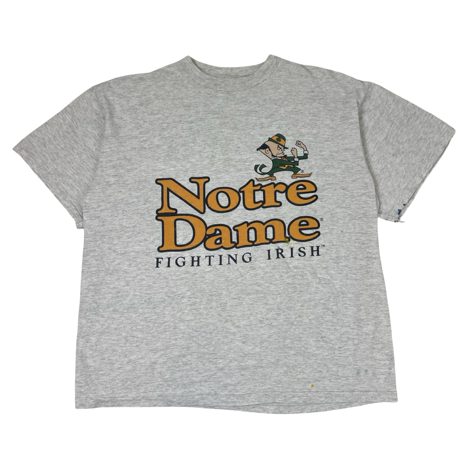 Vintage Notre Dame Fighting Irish T-Shirt Grey