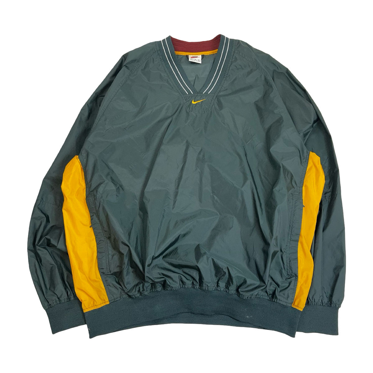 Vintage Nike Center Swoosh V-Neck Pullover Windbreaker