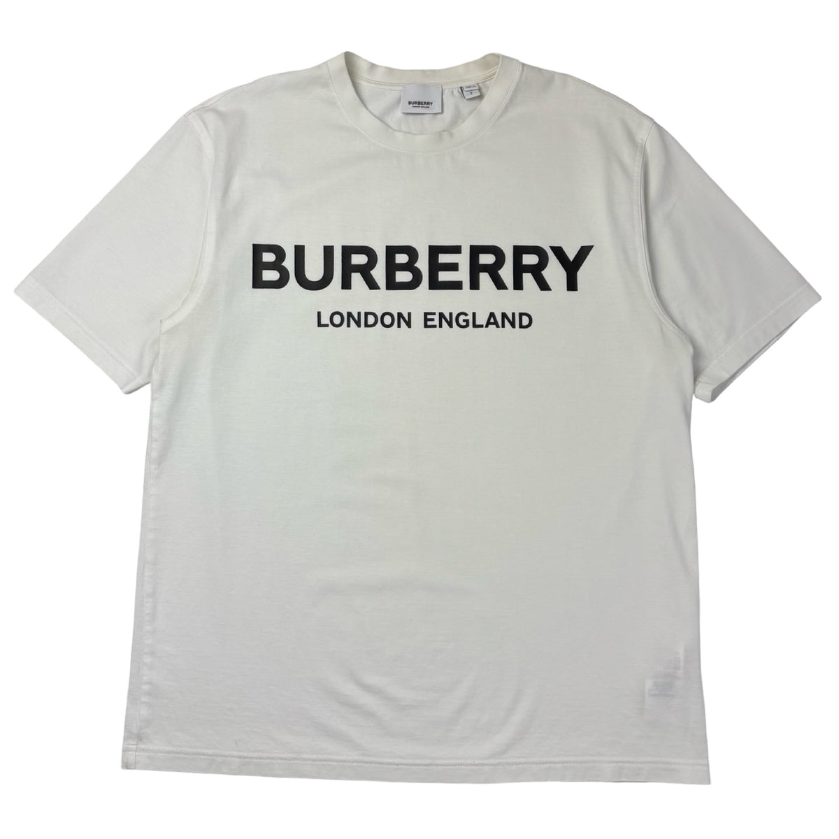 Burberry Logo Print Tee White