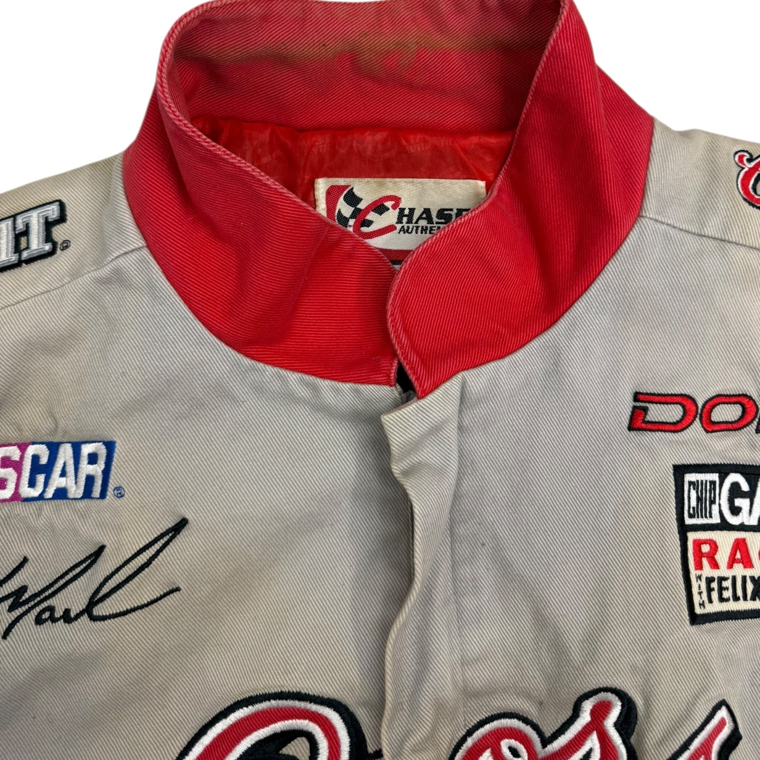 Vintage NASCAR Coors Light Racing Jacket Red/Grey