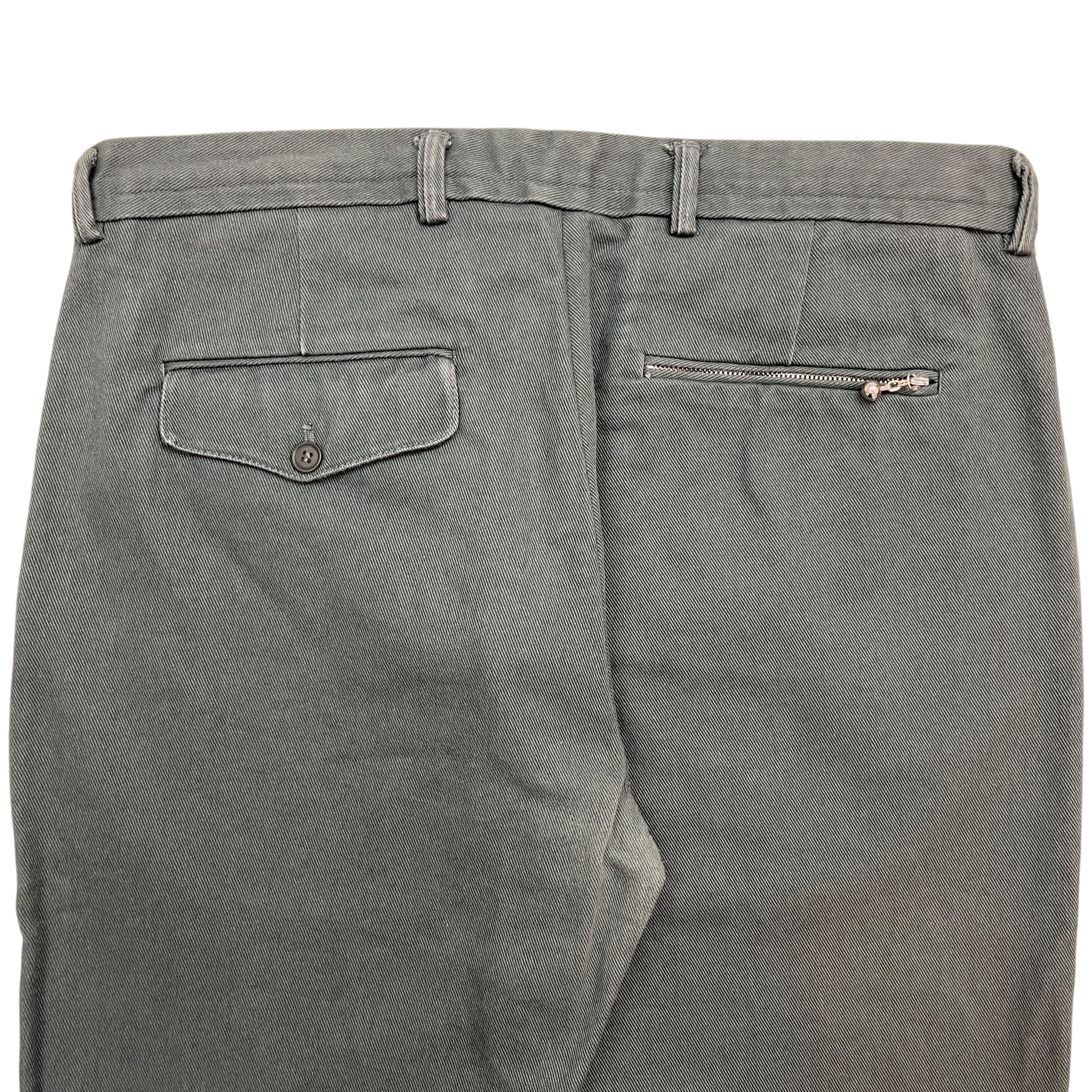 Acne Studios Cotton Twill Trousers Green