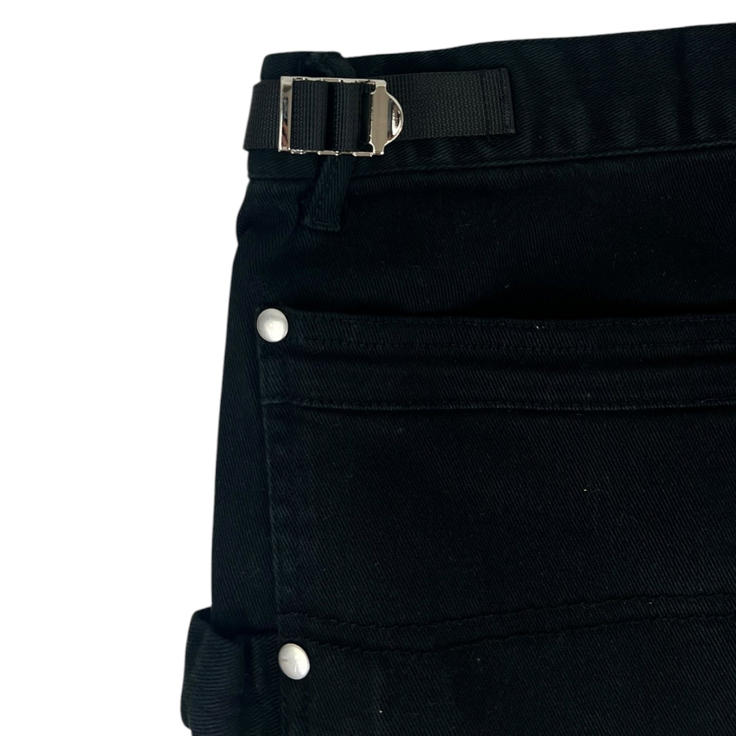 Vuja De Backzip Flared Carpenter Pants Black