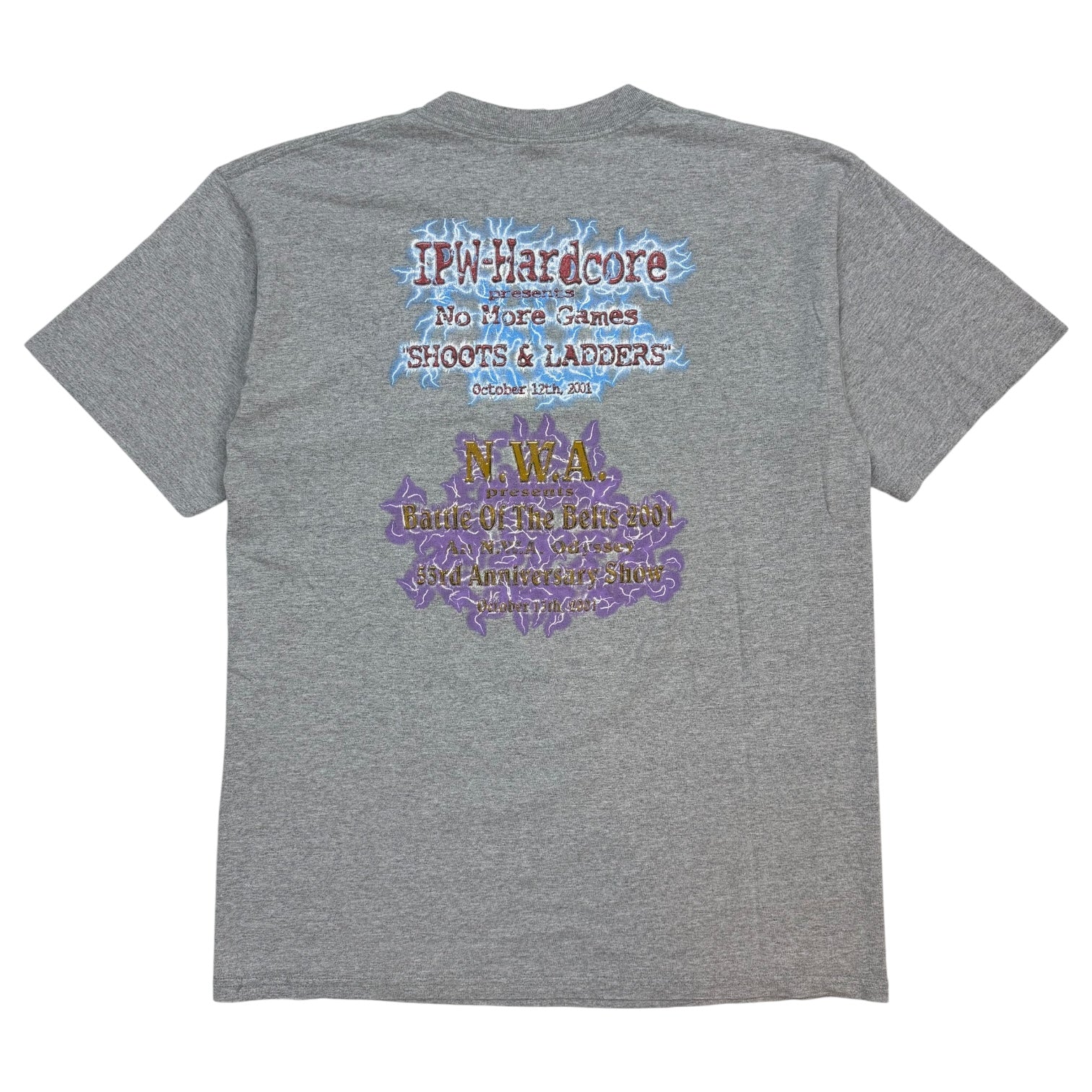 2001 Wrestlefest Tee Grey