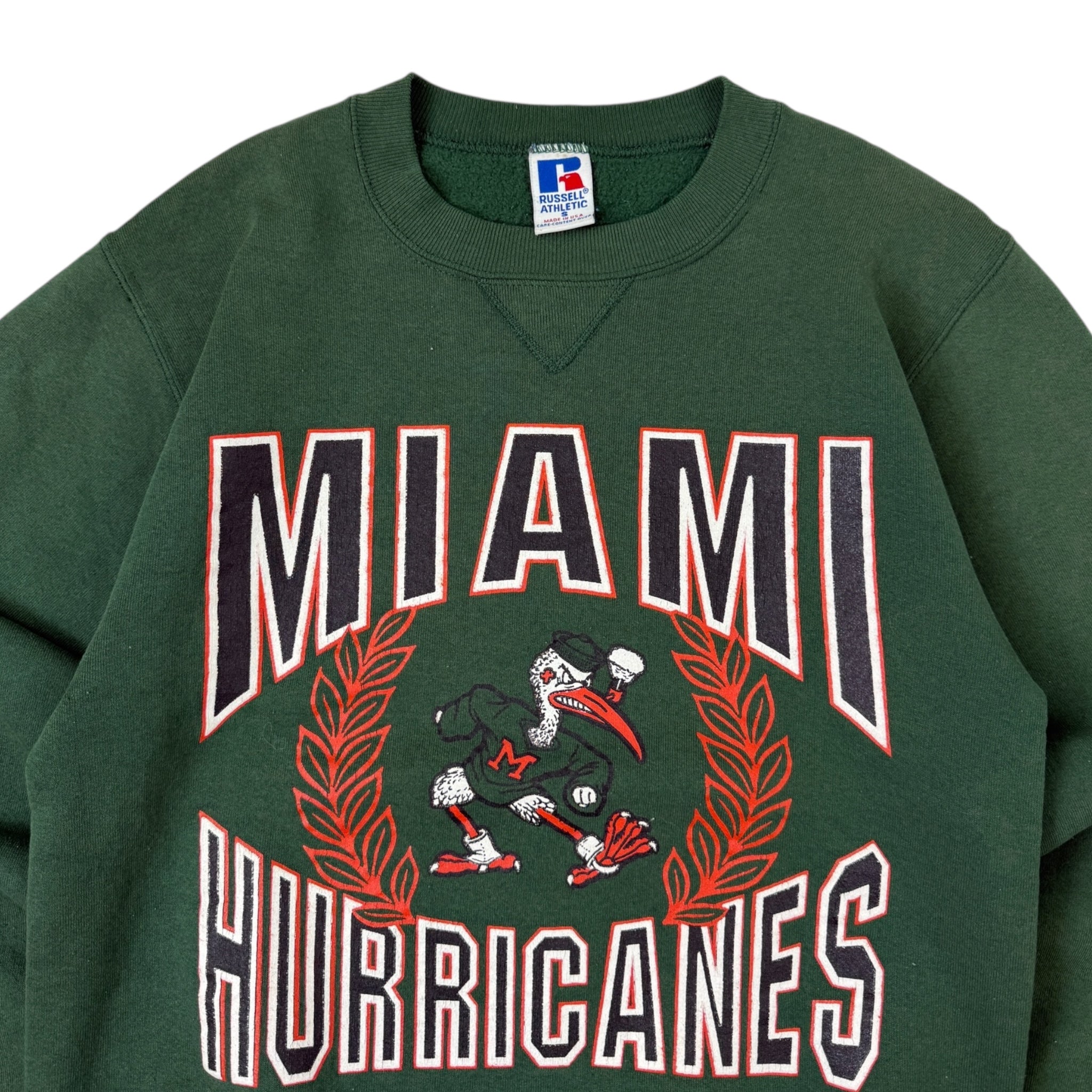 Vintage 90s Miami Hurricanes Russell Crewneck