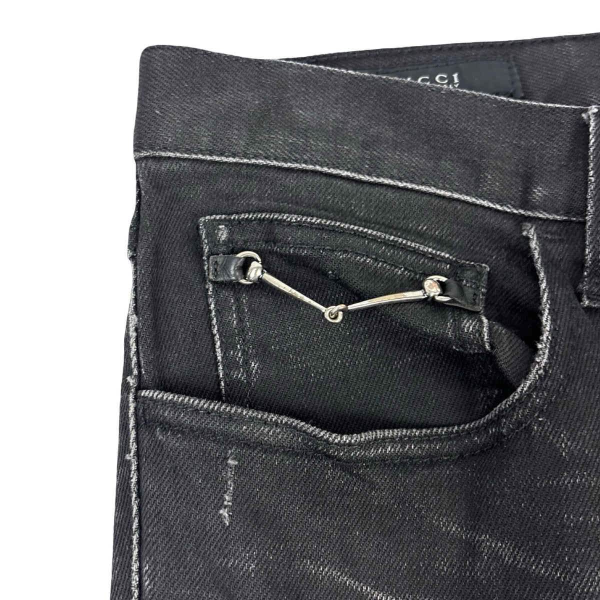 Gucci Skinny Fit Denim Pants Washed Black