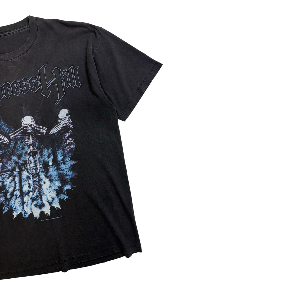 Vintage 1998 Cypress Hill “IV” Skeletons T-Shirt Black