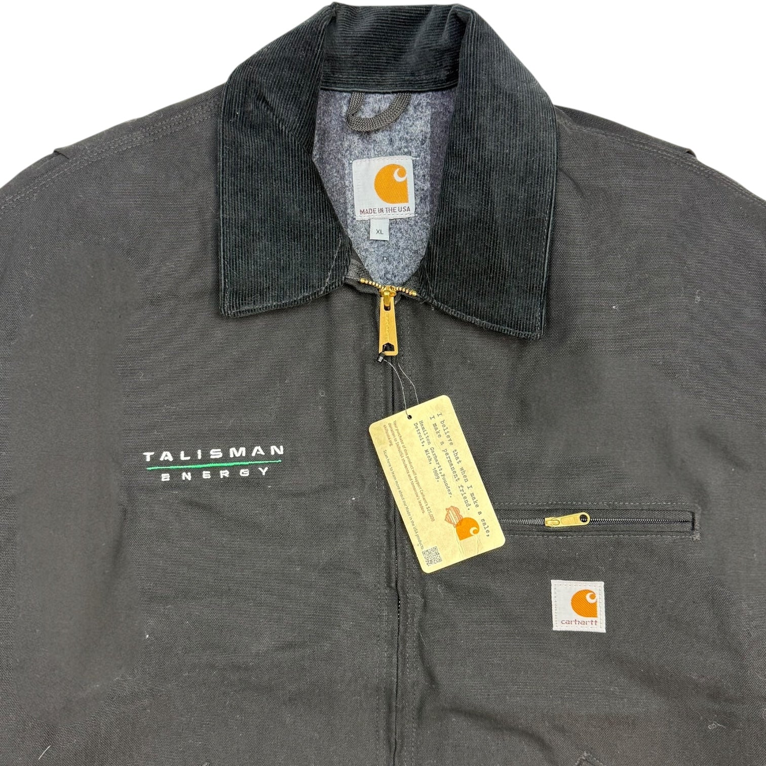 Vintage Carhartt Detroit Blanket Lined Jacket Black