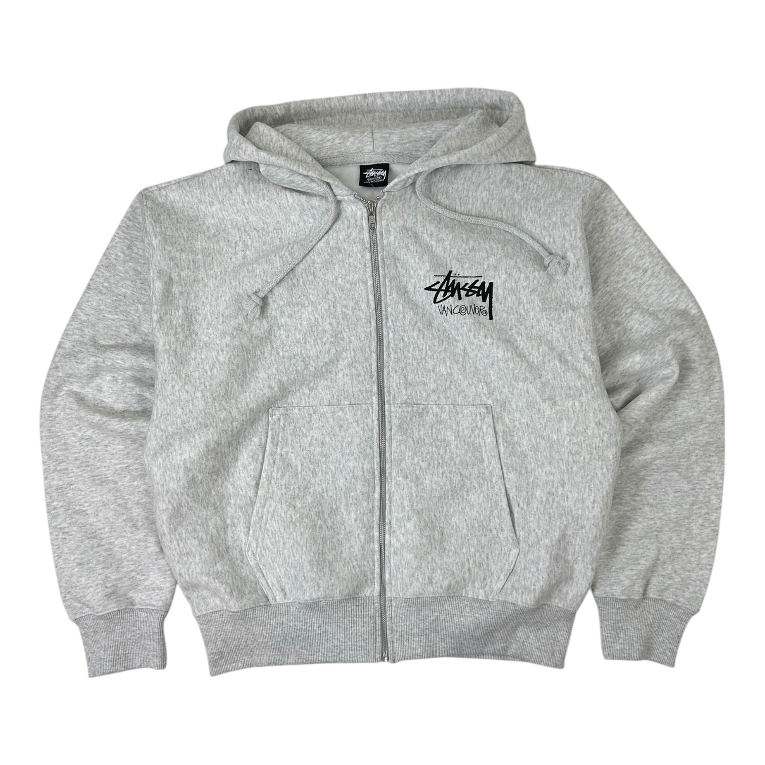 Stussy Vancouver Chapter Zip Up Hoodie Ash Heather
