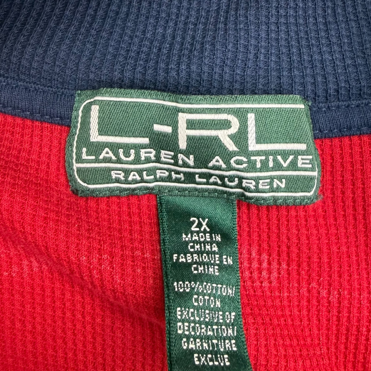 (W) Lauren Ralph Lauren Quarter Zip Sweater Red