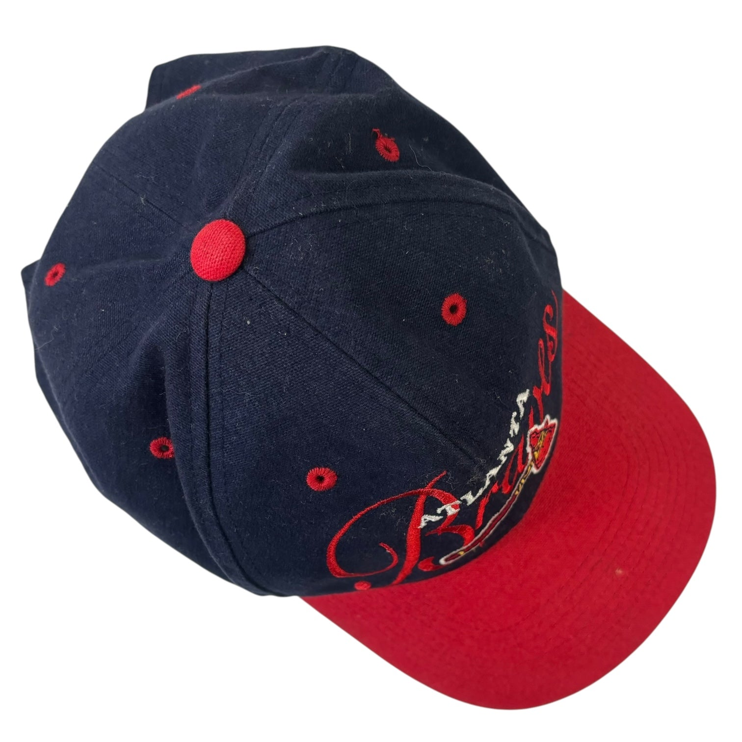 Vintage Atlanta Braves StrapBack Hat Navy