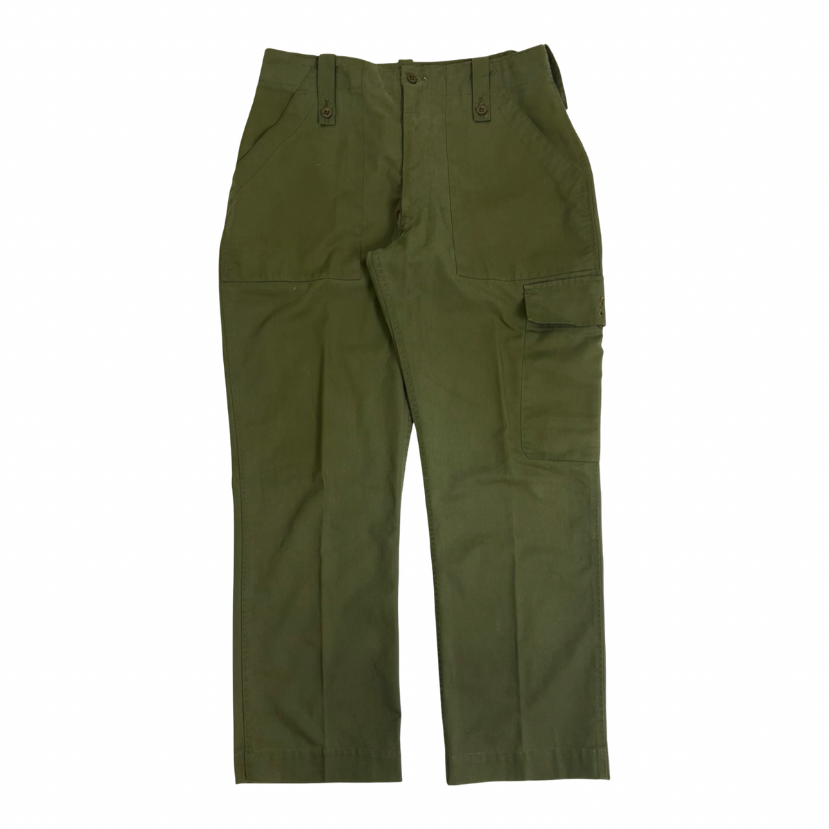 Vintage British Army Single Side Cargo Pants Olive