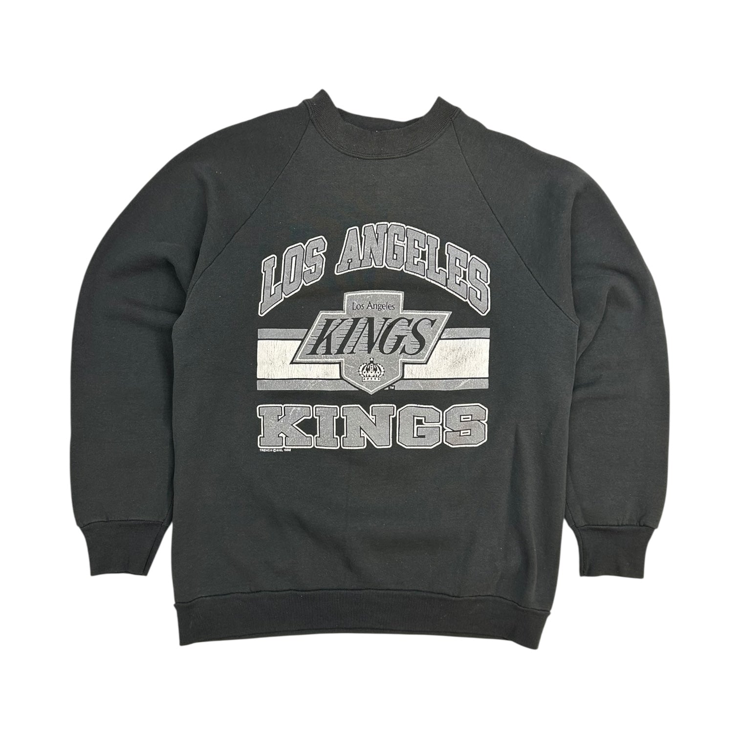 Vintage 1988 Los Angeles Kings Wayne Gretzky Crewneck Black