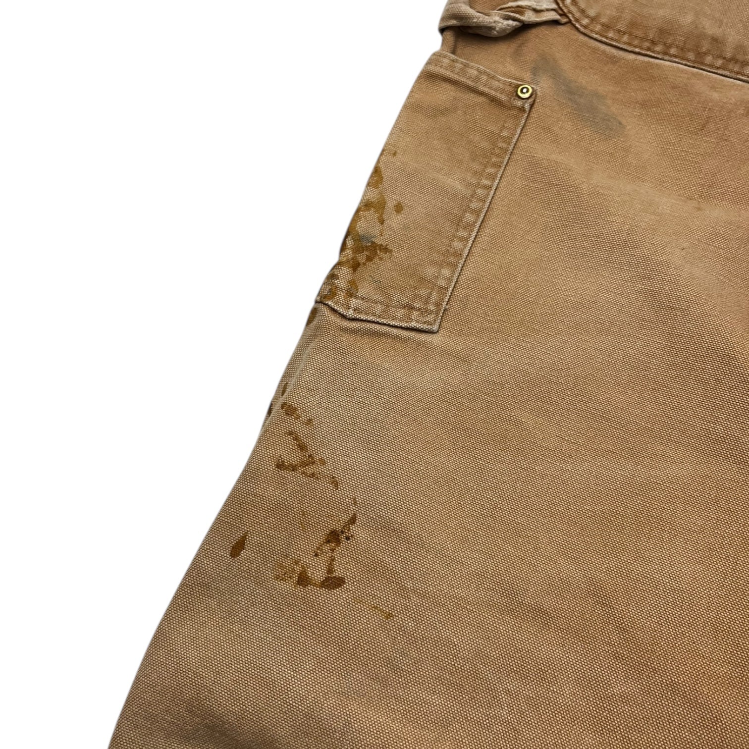 Carhartt Double Knee Work Pants Distressed Tan (32)