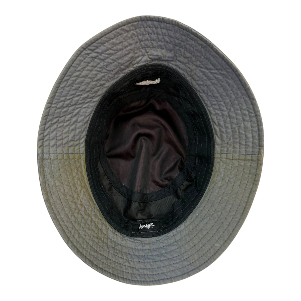 Stussy Colour Block Nylon Bucket Hat Olive/Red