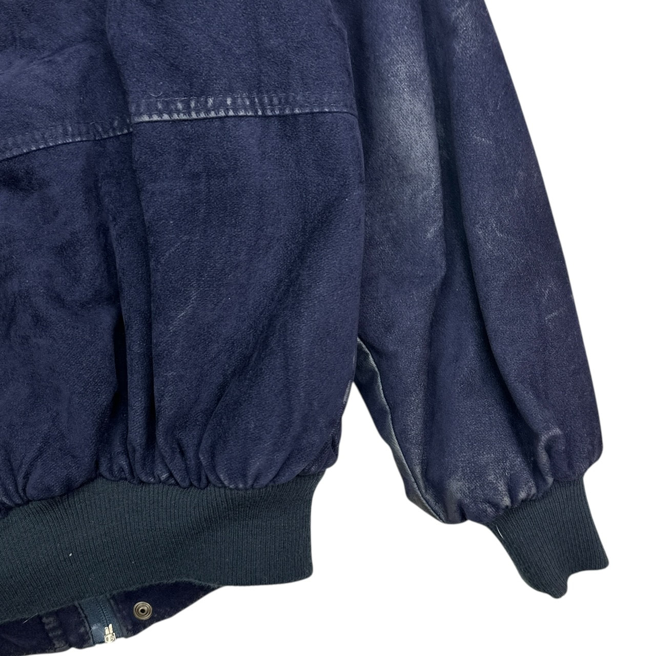 Vintage PE Suede Bomber Jacket Navy