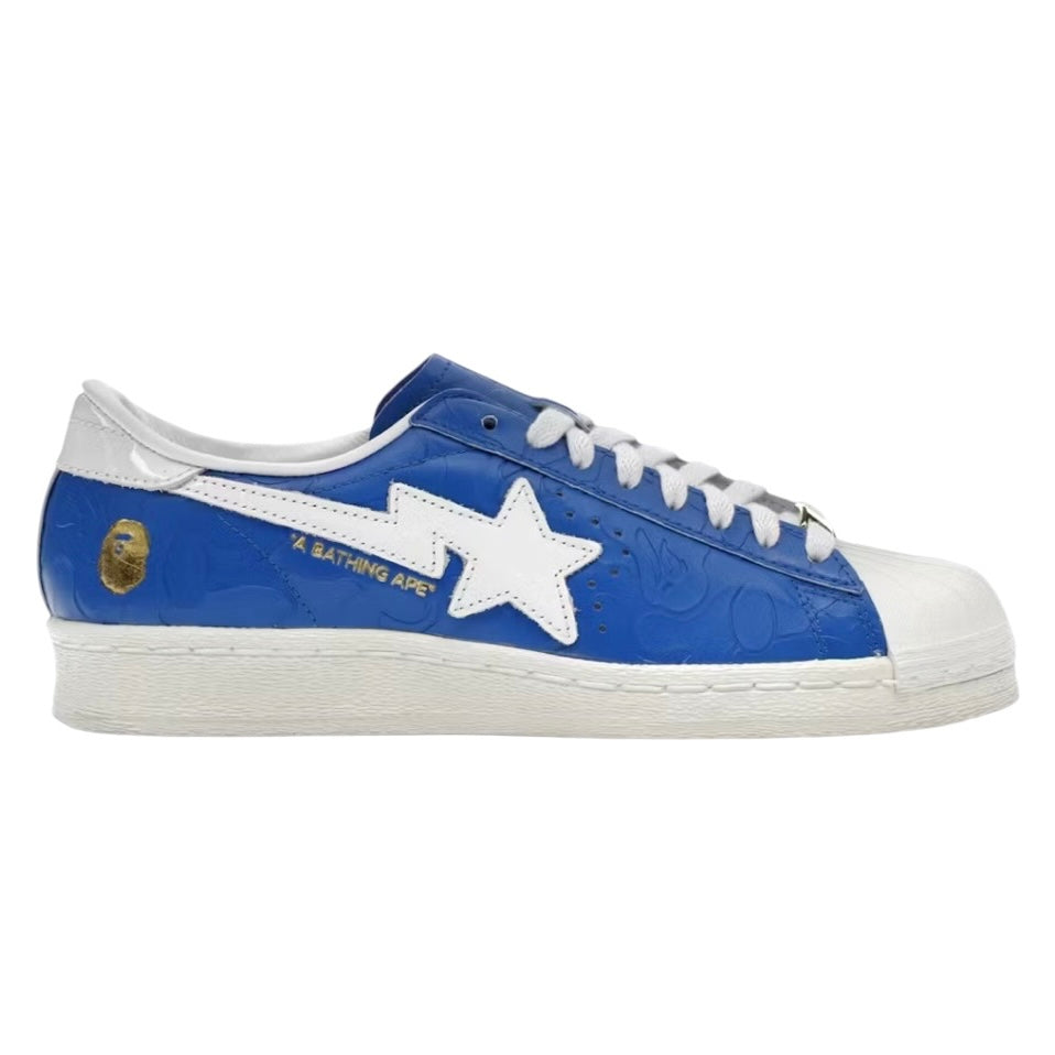 Bape X Adidas Superstar Vintage Blue