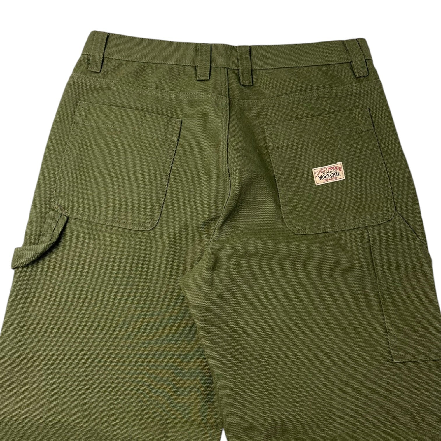 Stussy Workwear Carpenter Pants Olive Green