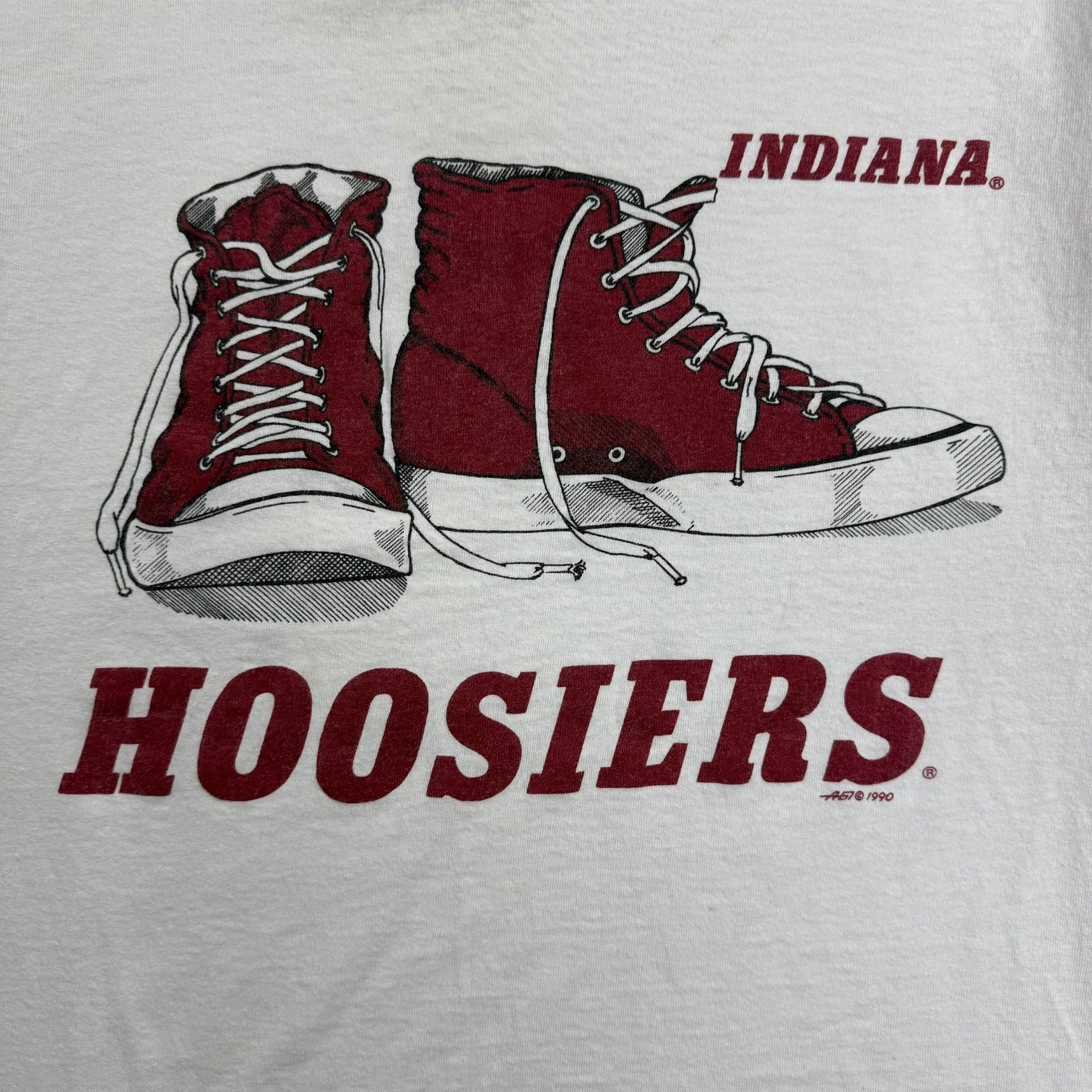 1990 Indiana Hoosiers Tee Grey