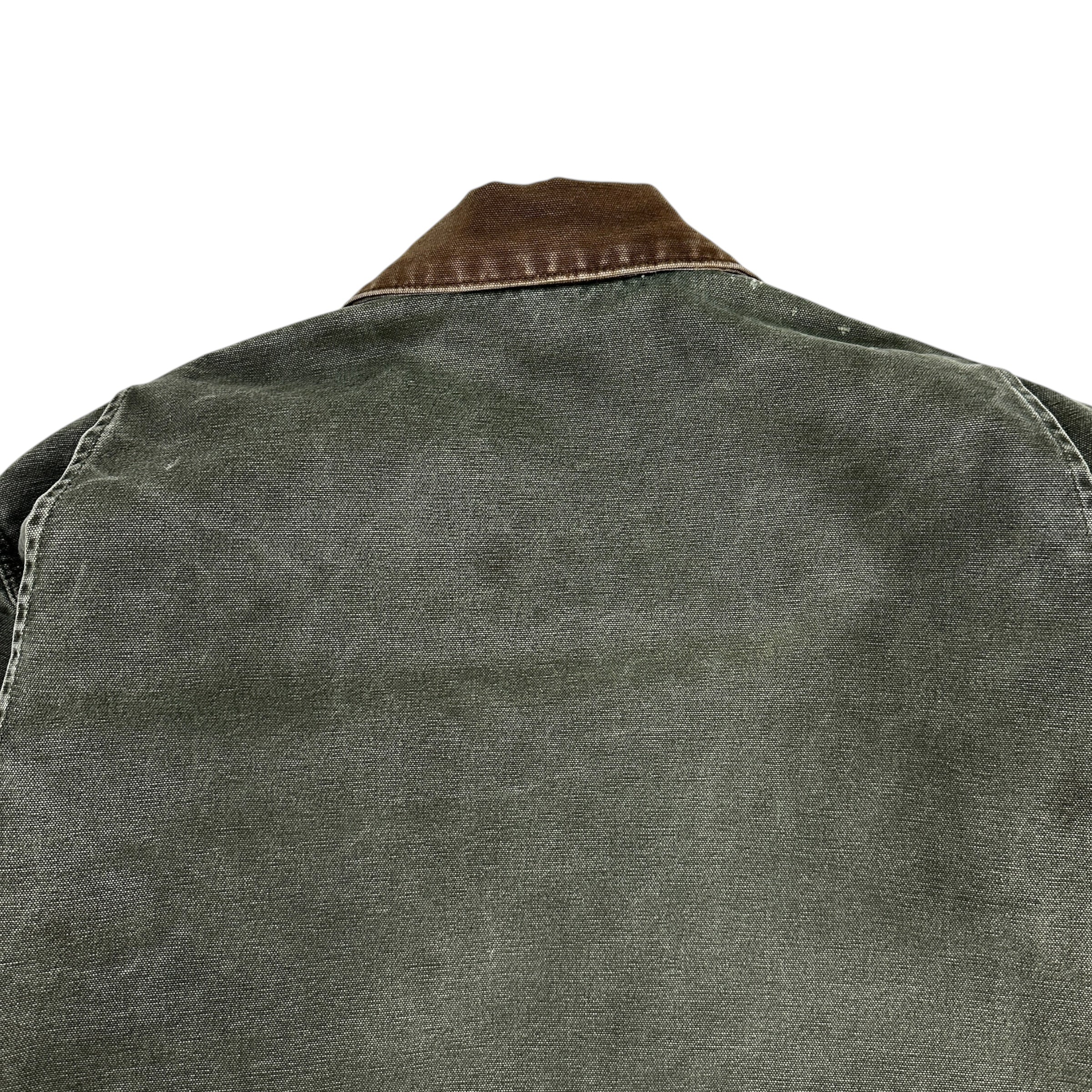 Vintage Carhartt Detroit Blanket Lined Jacket Moss Green