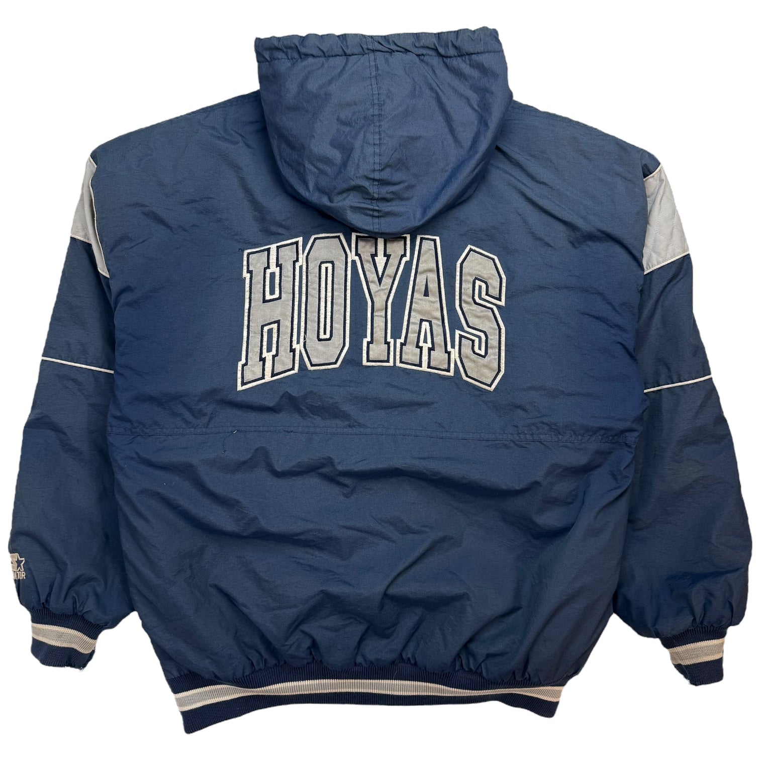 Vintage Starter Georgetown Hoyas Anorak Jacket Blue