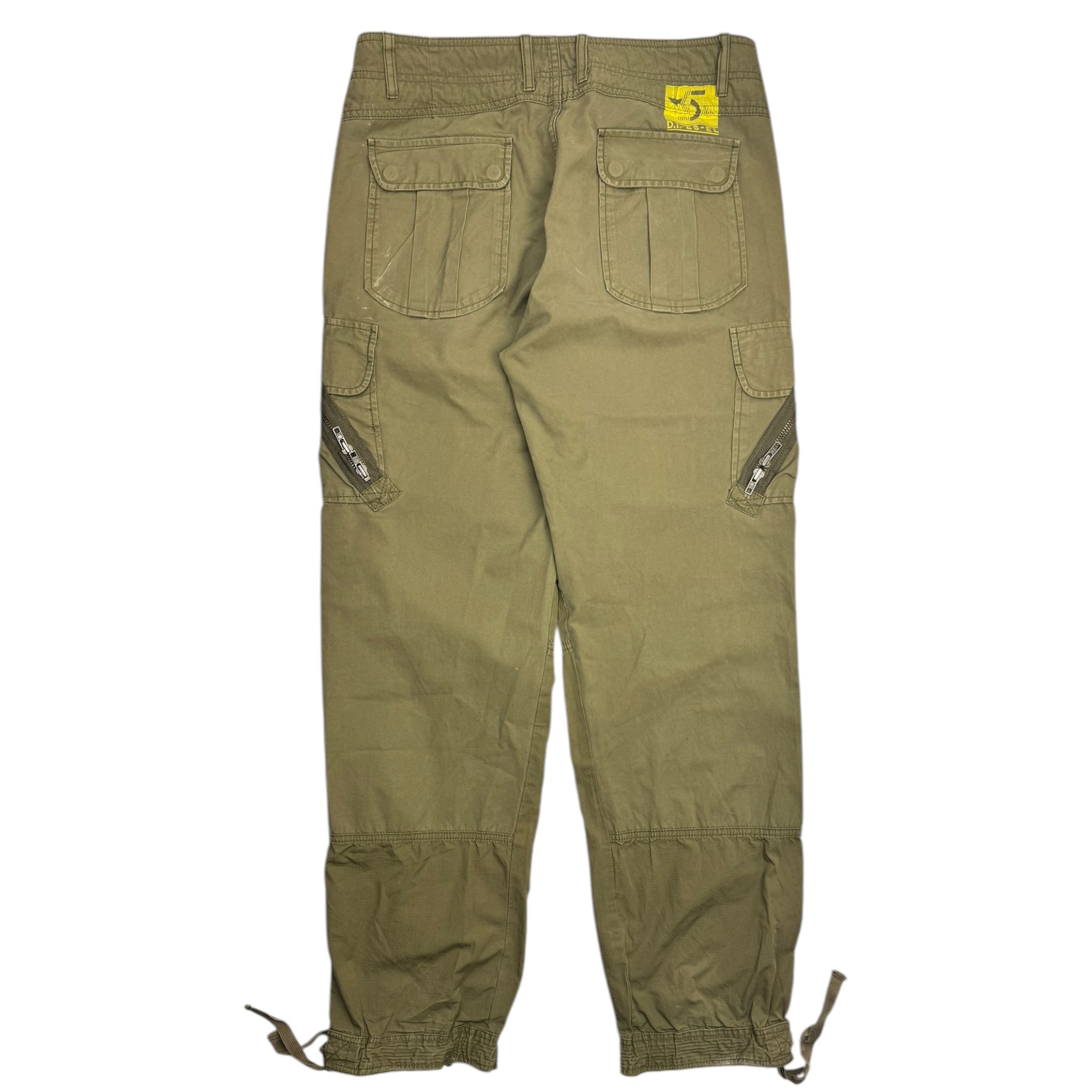 Vintage Y2K Diesel Industries Tech Cargo Bottoms