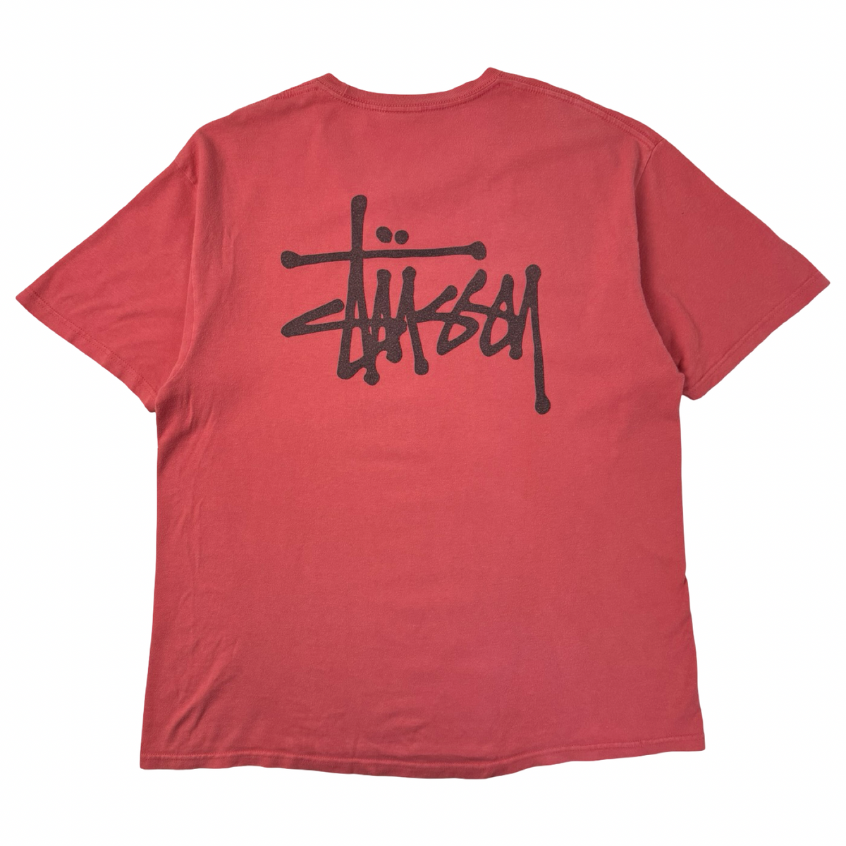 Stussy Script Logo T-Shirt Pink