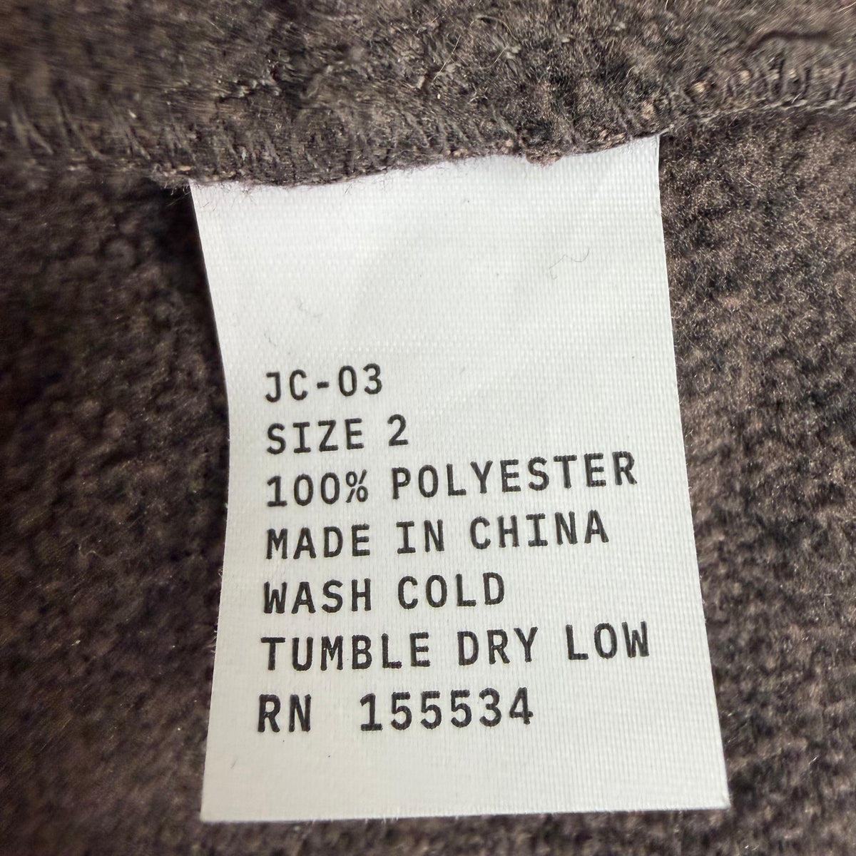 Yeezy JC-03 Polar Fleece Zip Hoodie Brown